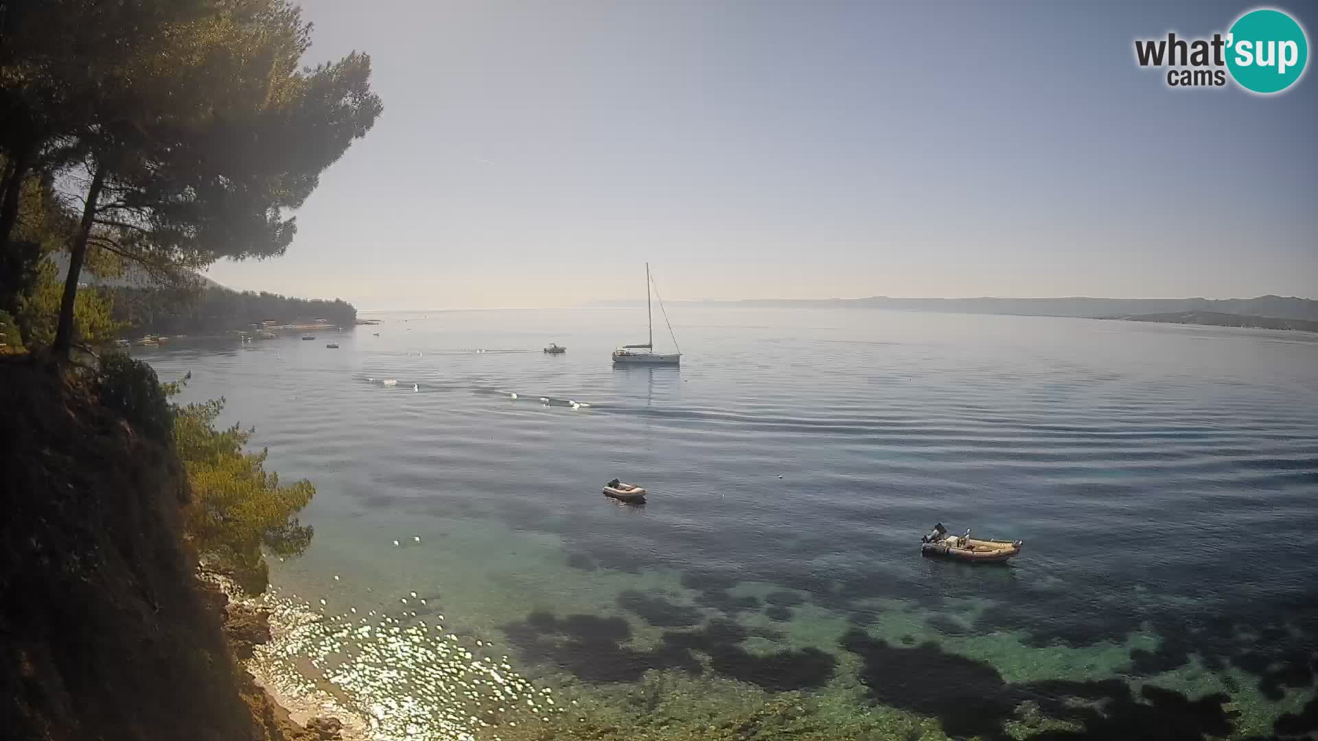 Webcam Potočine Beach Bol – Live View of Borak Beach, Brač Island