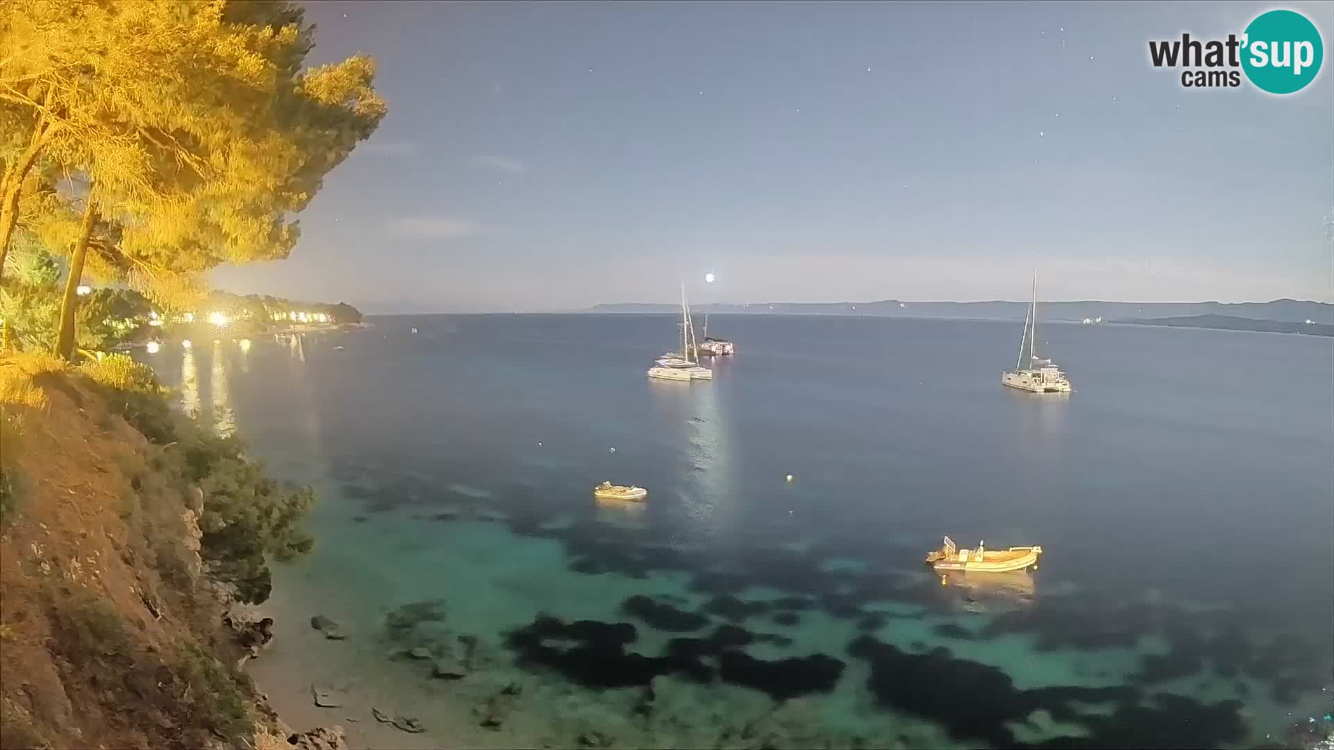 Webcam plage Potočine Bol – Vue en direct sur Borak Beach, île de Brač