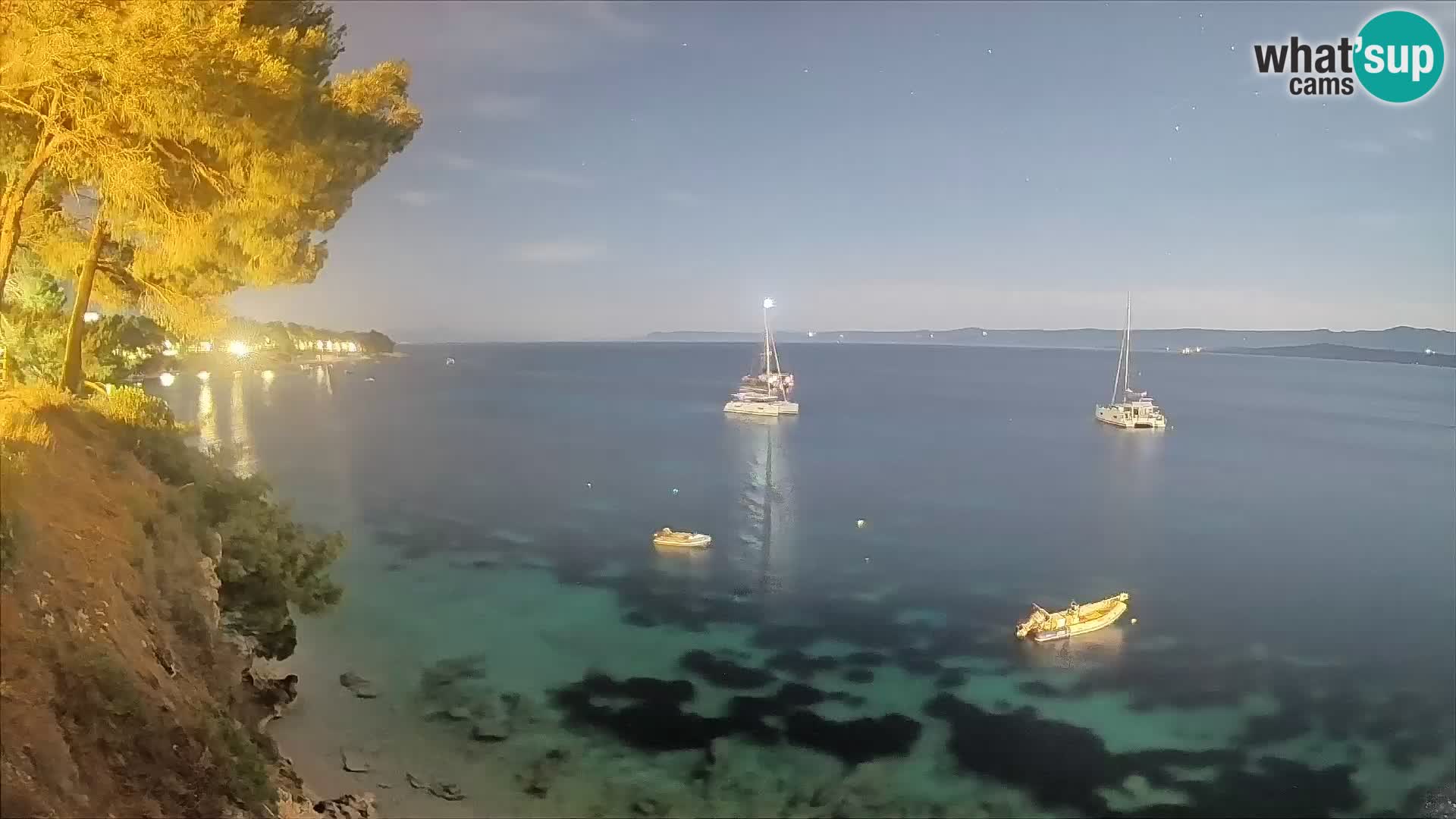 Webcam plage Potočine Bol – Vue en direct sur Borak Beach, île de Brač