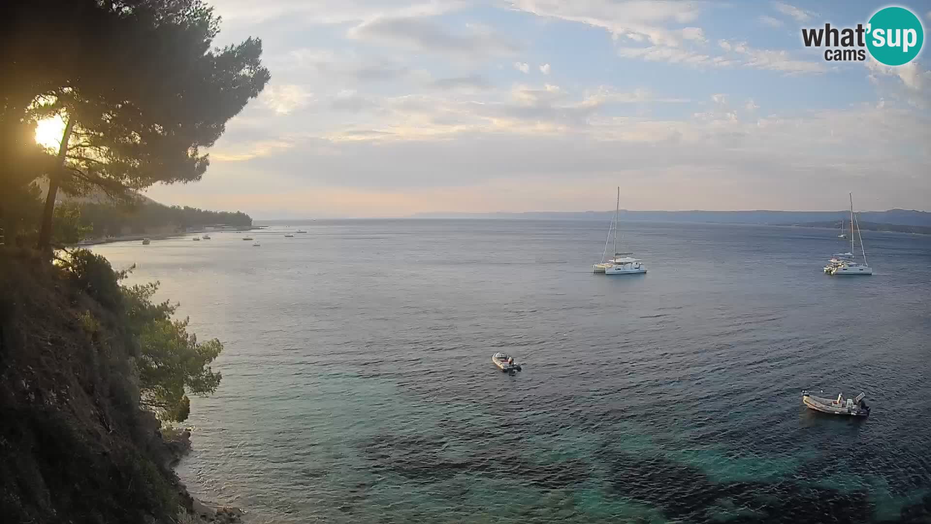 Webcam Playa Potočine Bol – Vista en vivo de Borak Beach, Isla de Brač