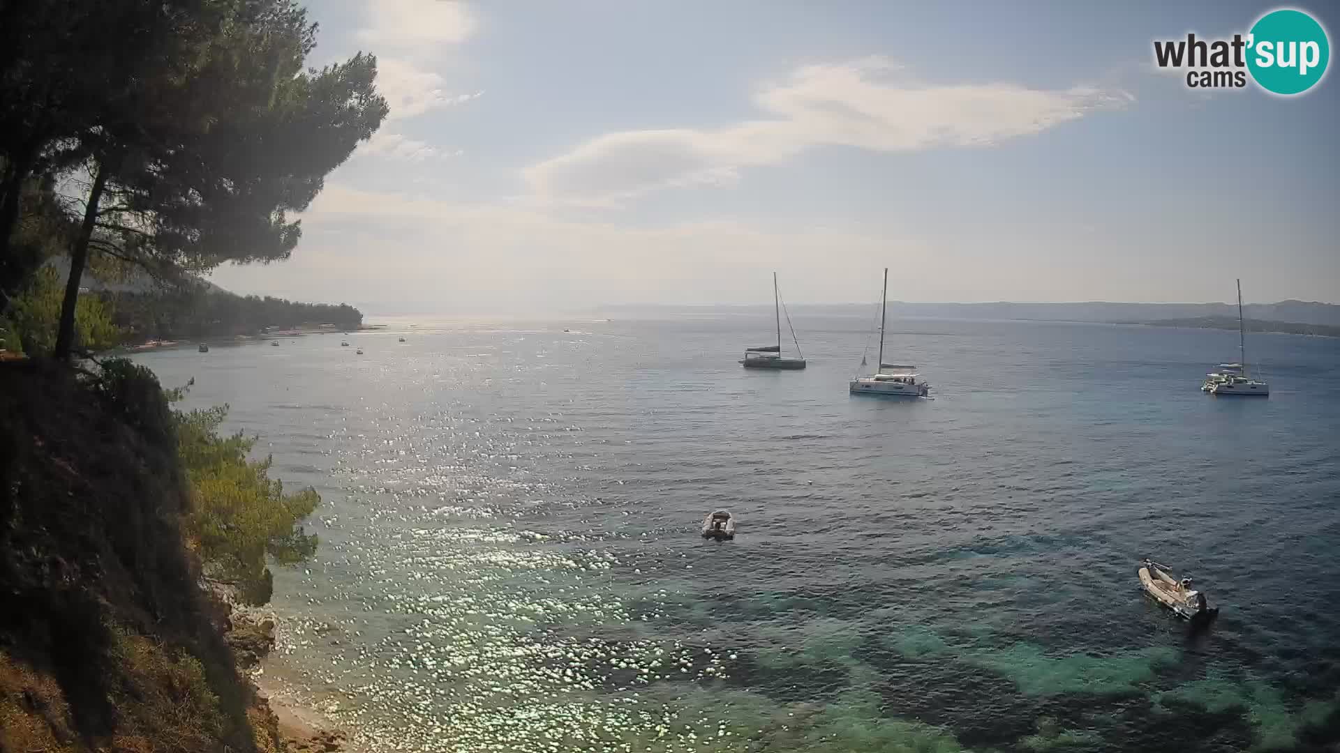 Webcam Strand Potočine Bol – Liveblick auf Borak Beach, Insel Brač