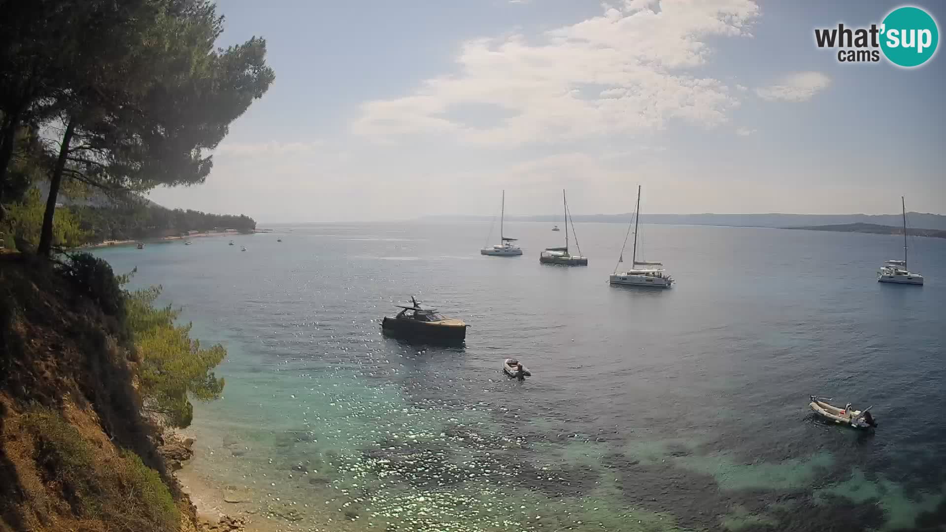 Webcam Strand Potočine Bol – Liveblick auf Borak Beach, Insel Brač