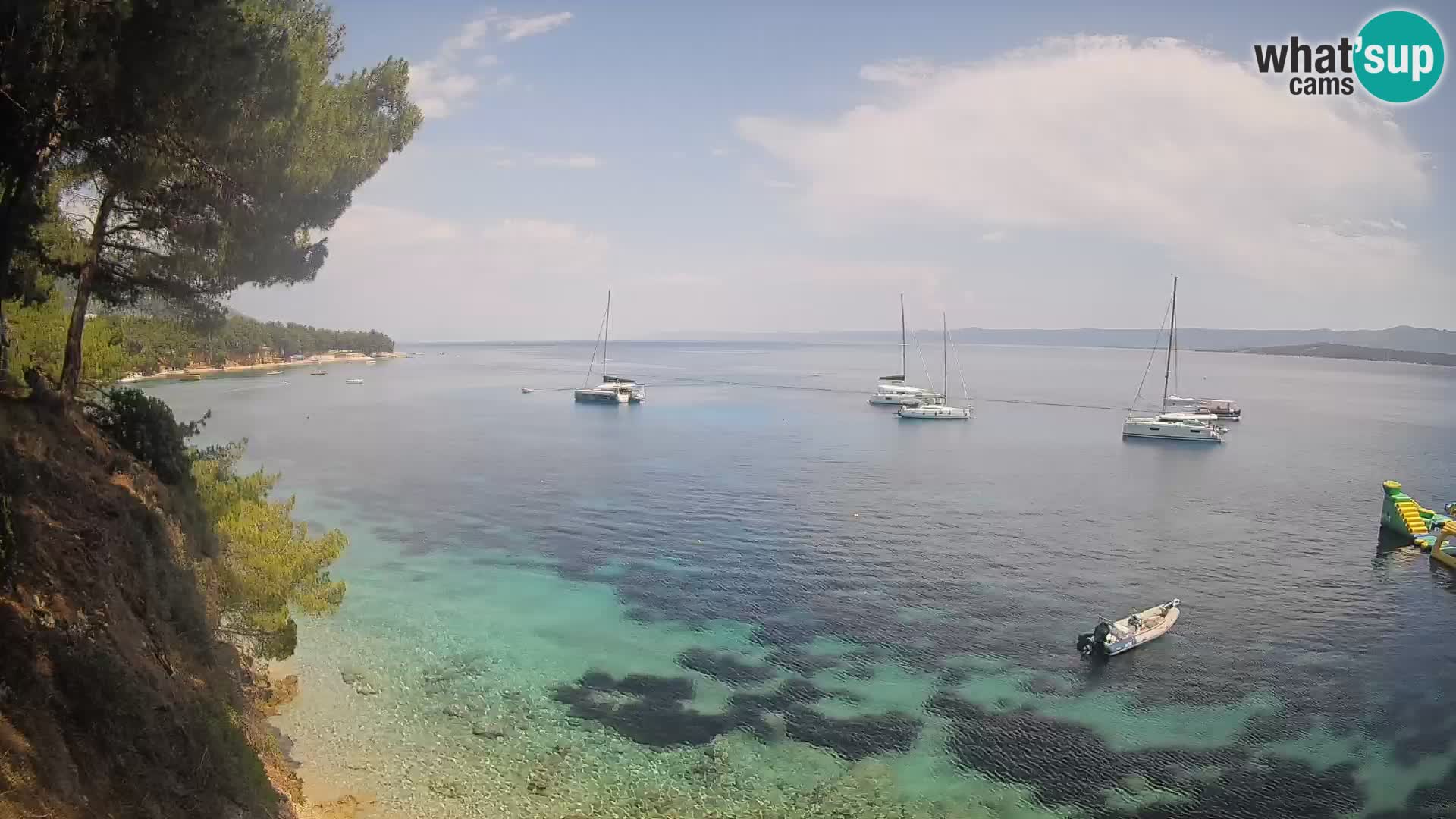 Webcam Potočine Beach Bol – Live View of Borak Beach, Brač Island
