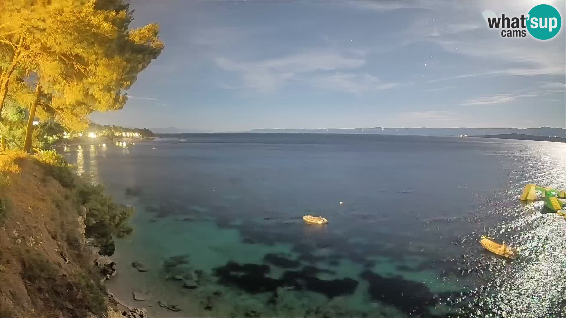 Web kamera Potočine Bol – Pogled uživo na plažu Borak, otok Brač
