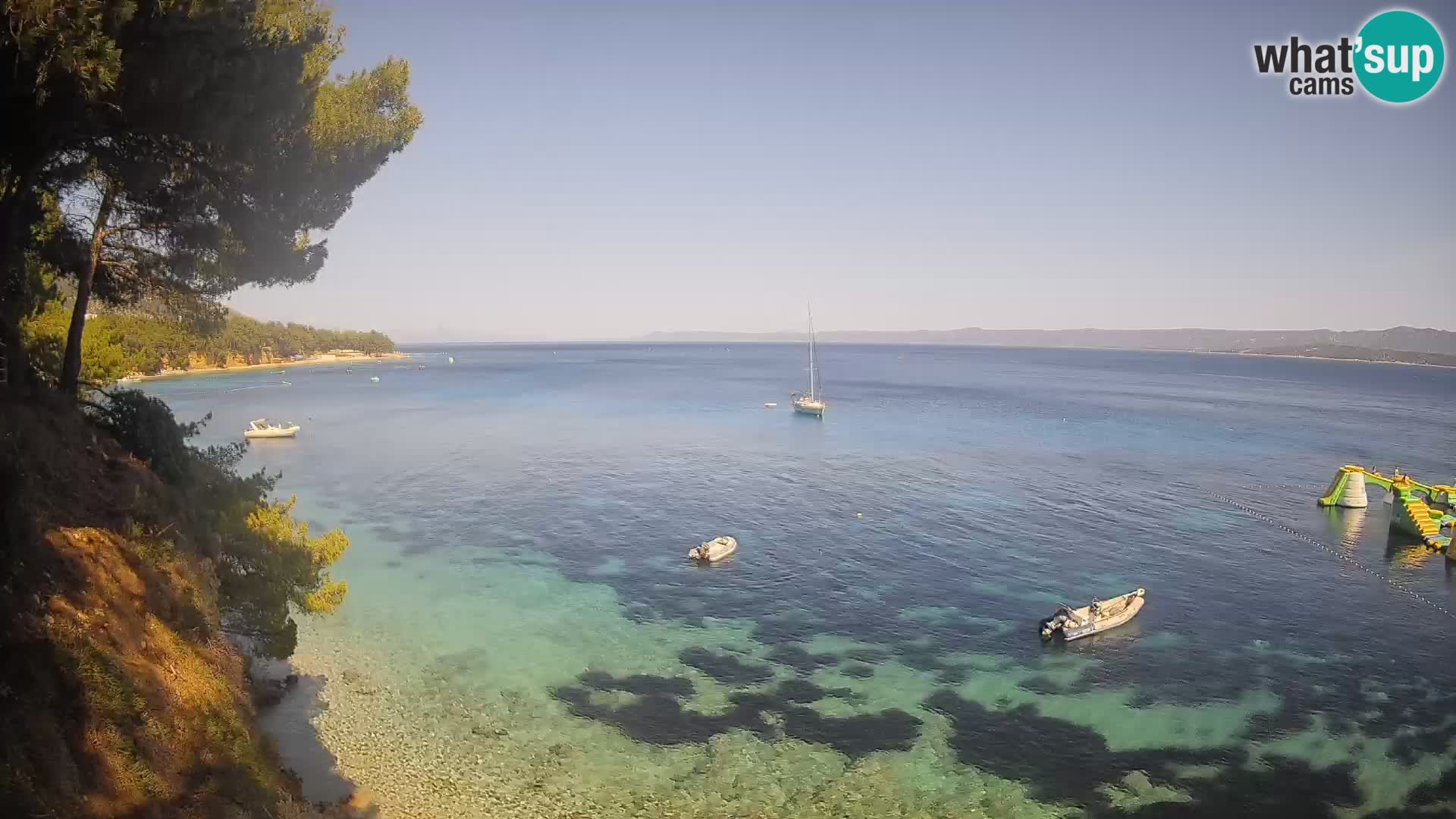 Webcam Playa Potočine Bol – Vista en vivo de Borak Beach, Isla de Brač