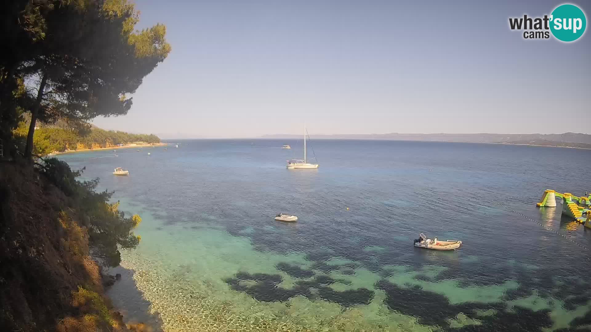 Webcam Playa Potočine Bol – Vista en vivo de Borak Beach, Isla de Brač