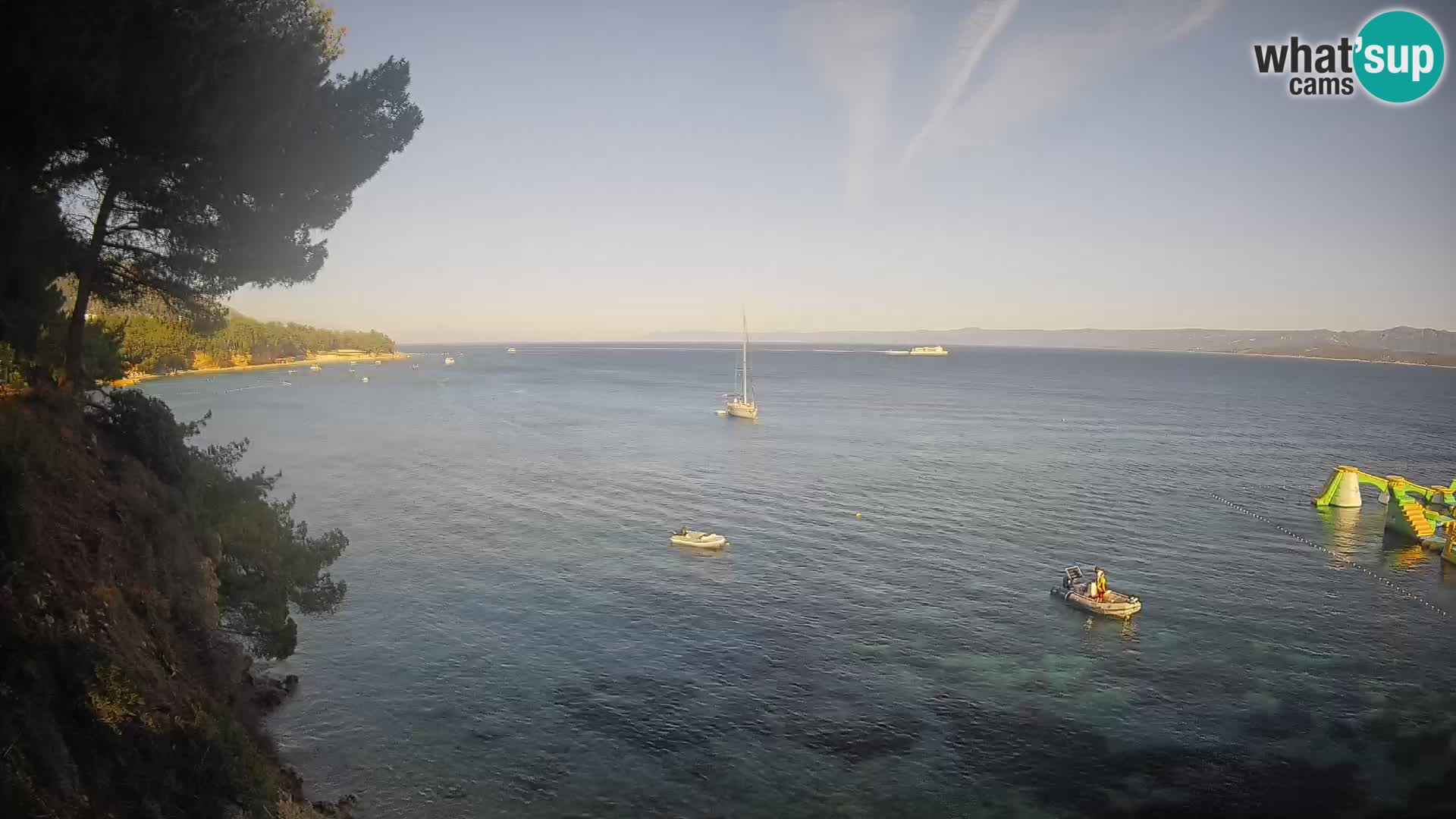 Webcam Spiaggia Potočine Bol – Vista live sulla spiaggia Borak, Isola di Brač
