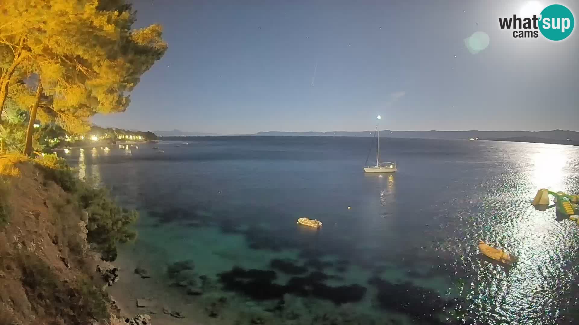 Webcam Strand Potočine Bol – Liveblick auf Borak Beach, Insel Brač