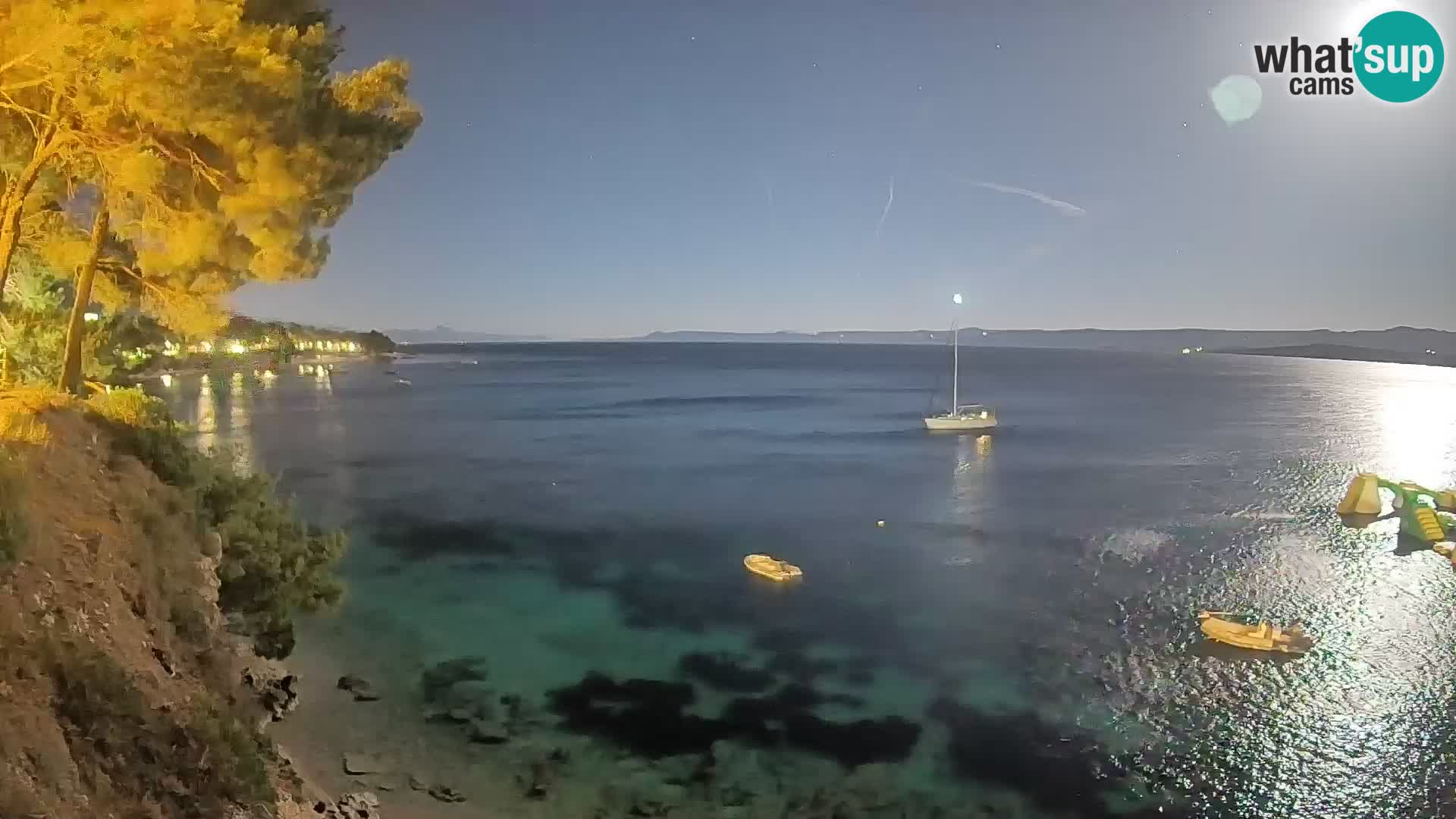 Webcam plage Potočine Bol – Vue en direct sur Borak Beach, île de Brač