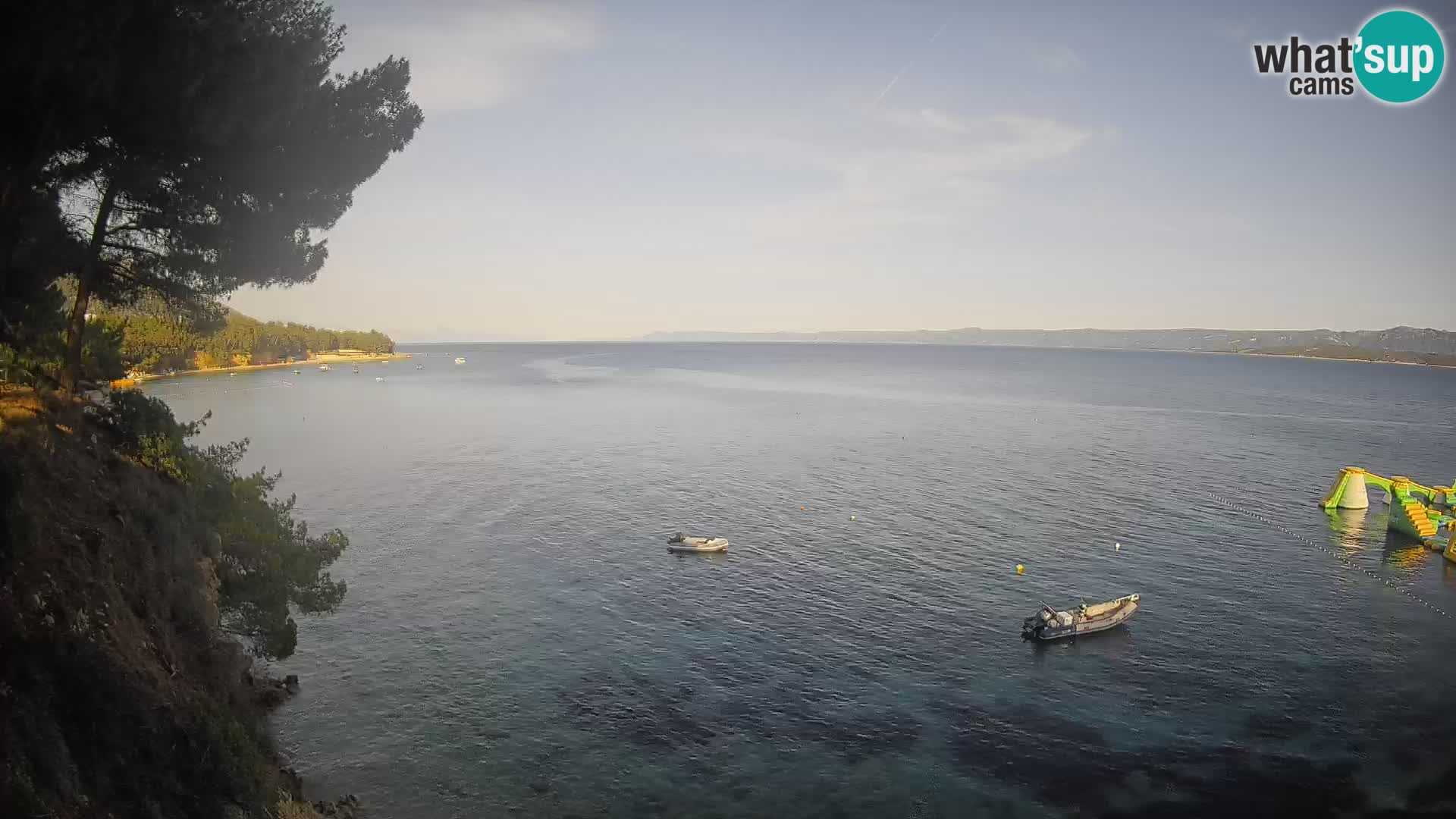 Webcam Spiaggia Potočine Bol – Vista live sulla spiaggia Borak, Isola di Brač