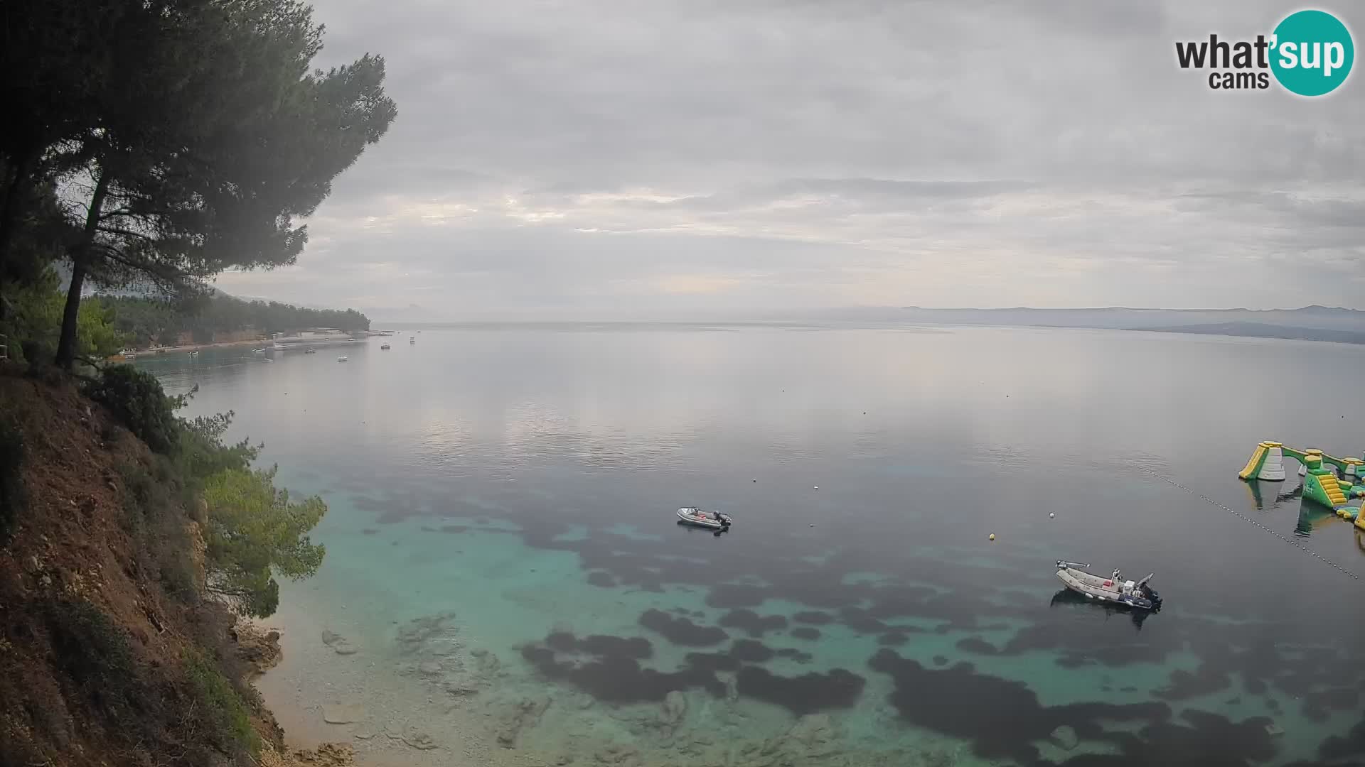 Webcam Spiaggia Potočine Bol – Vista live sulla spiaggia Borak, Isola di Brač