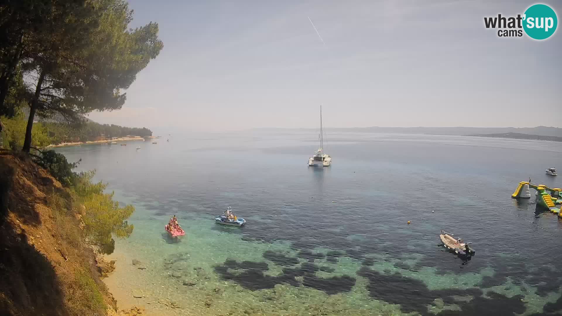 Web kamera Potočine Bol – Pogled uživo na plažu Borak, otok Brač
