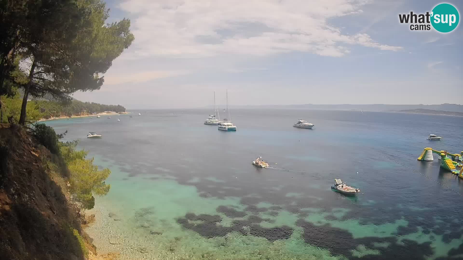 Webcam plage Potočine Bol – Vue en direct sur Borak Beach, île de Brač