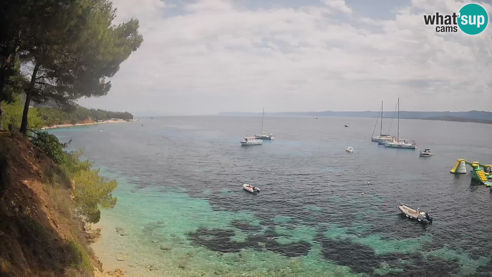 Webcam Playa Potočine Bol – Vista en vivo de Borak Beach, Isla de Brač