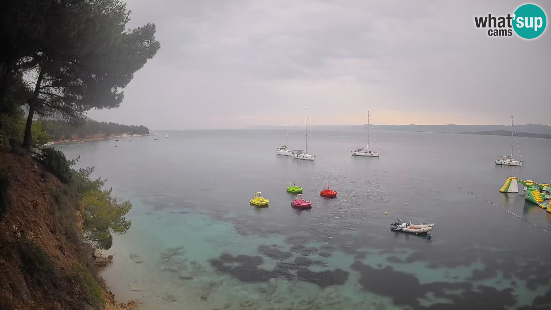 Webcam Strand Potočine Bol – Liveblick auf Borak Beach, Insel Brač