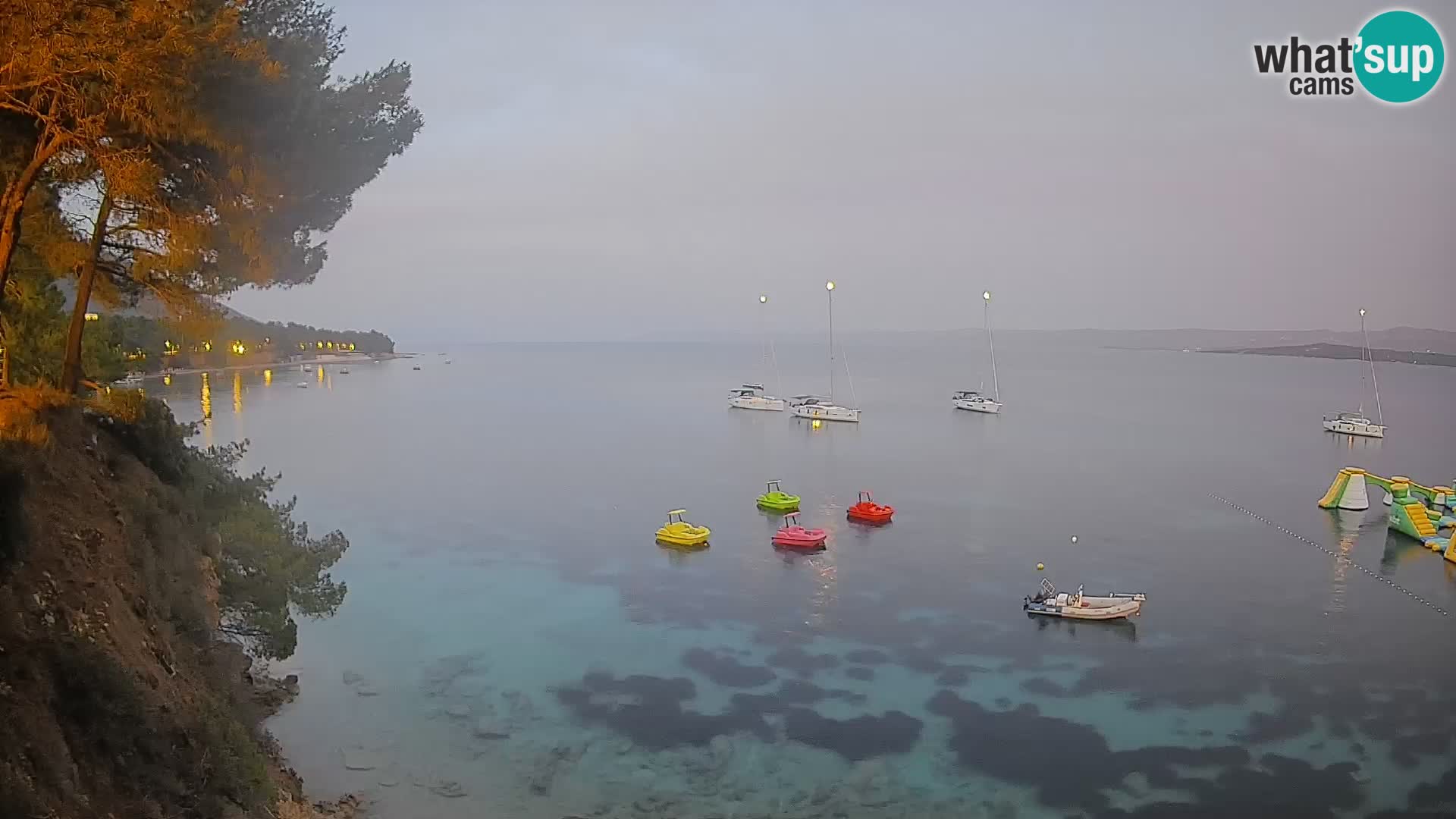 Webcam Strand Potočine Bol – Liveblick auf Borak Beach, Insel Brač
