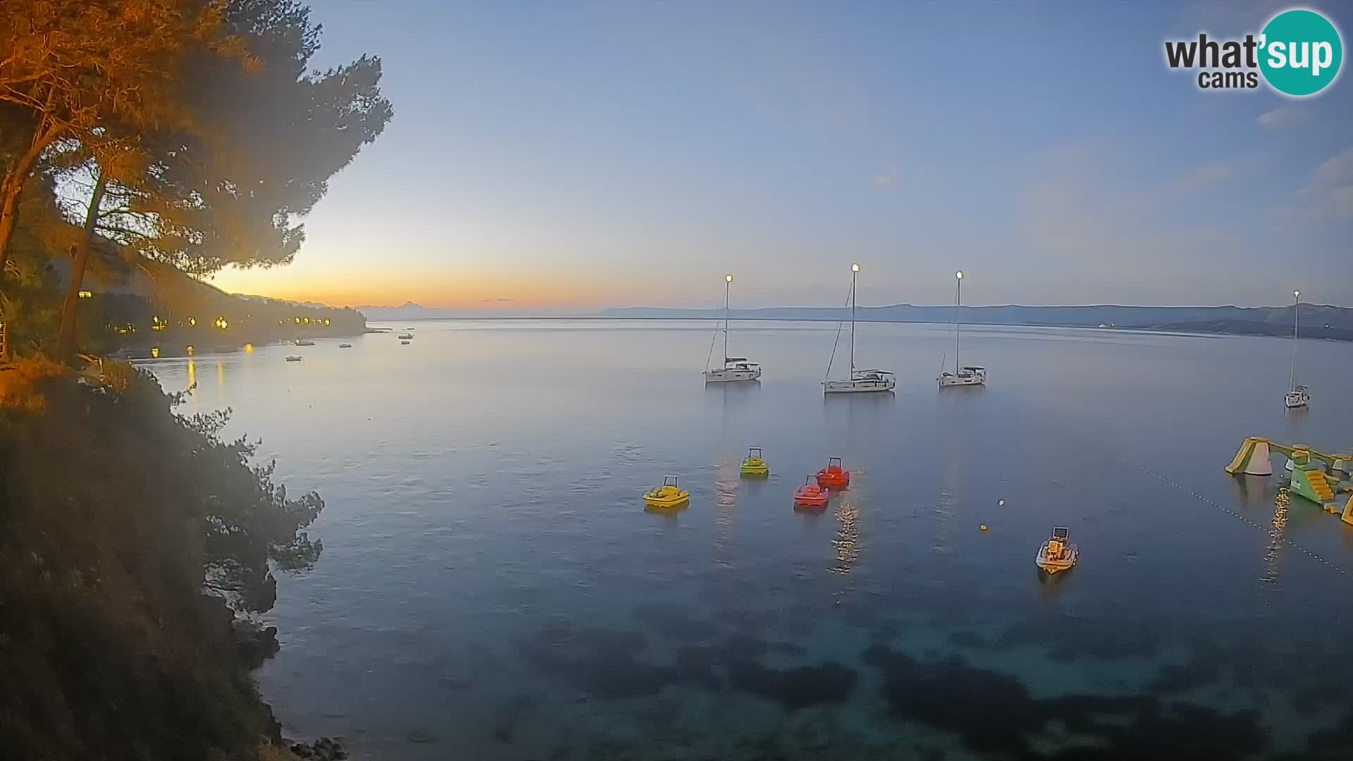 Webcam Strand Potočine Bol – Liveblick auf Borak Beach, Insel Brač