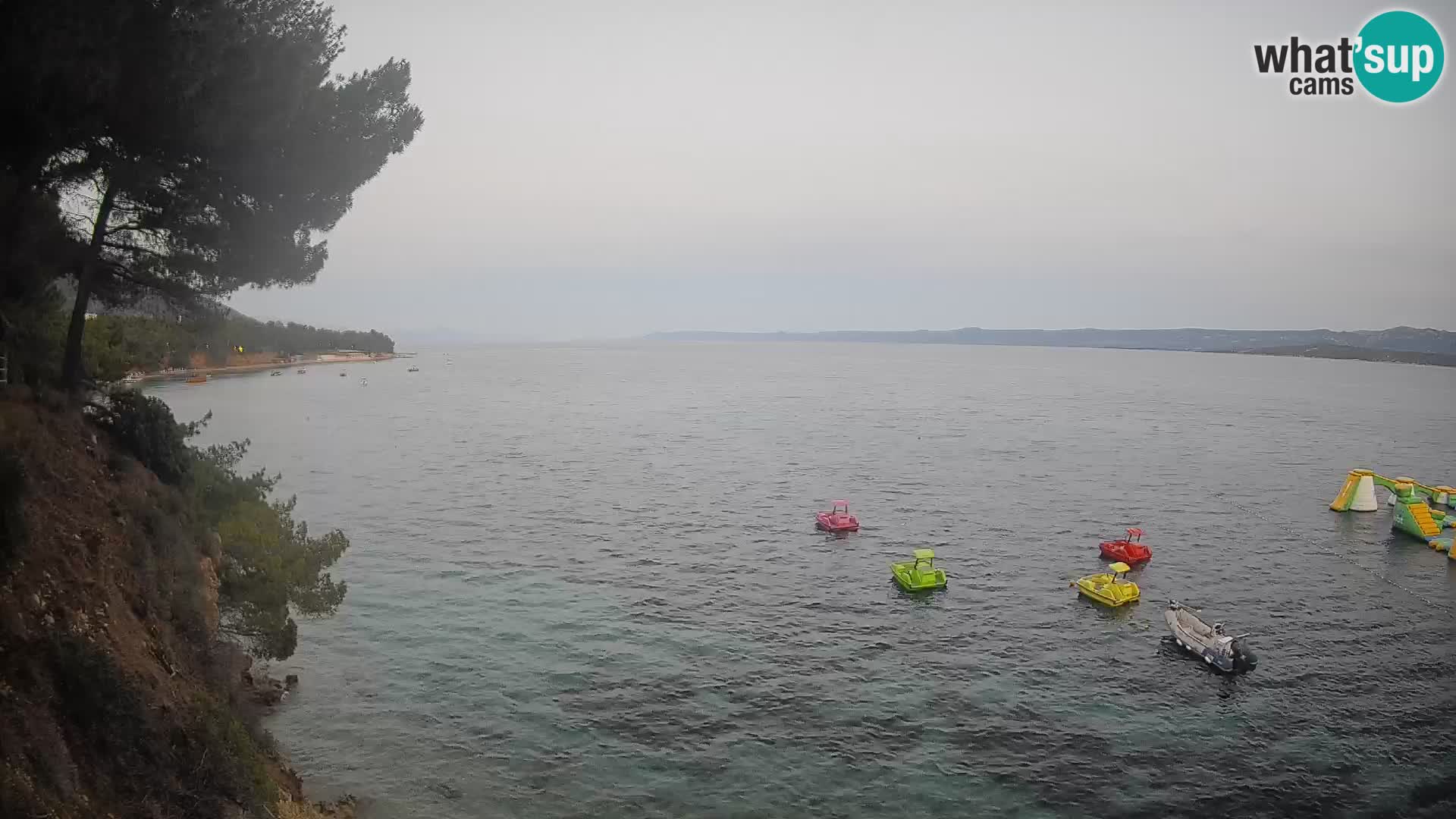 Web kamera Potočine Bol – Pogled uživo na plažu Borak, otok Brač