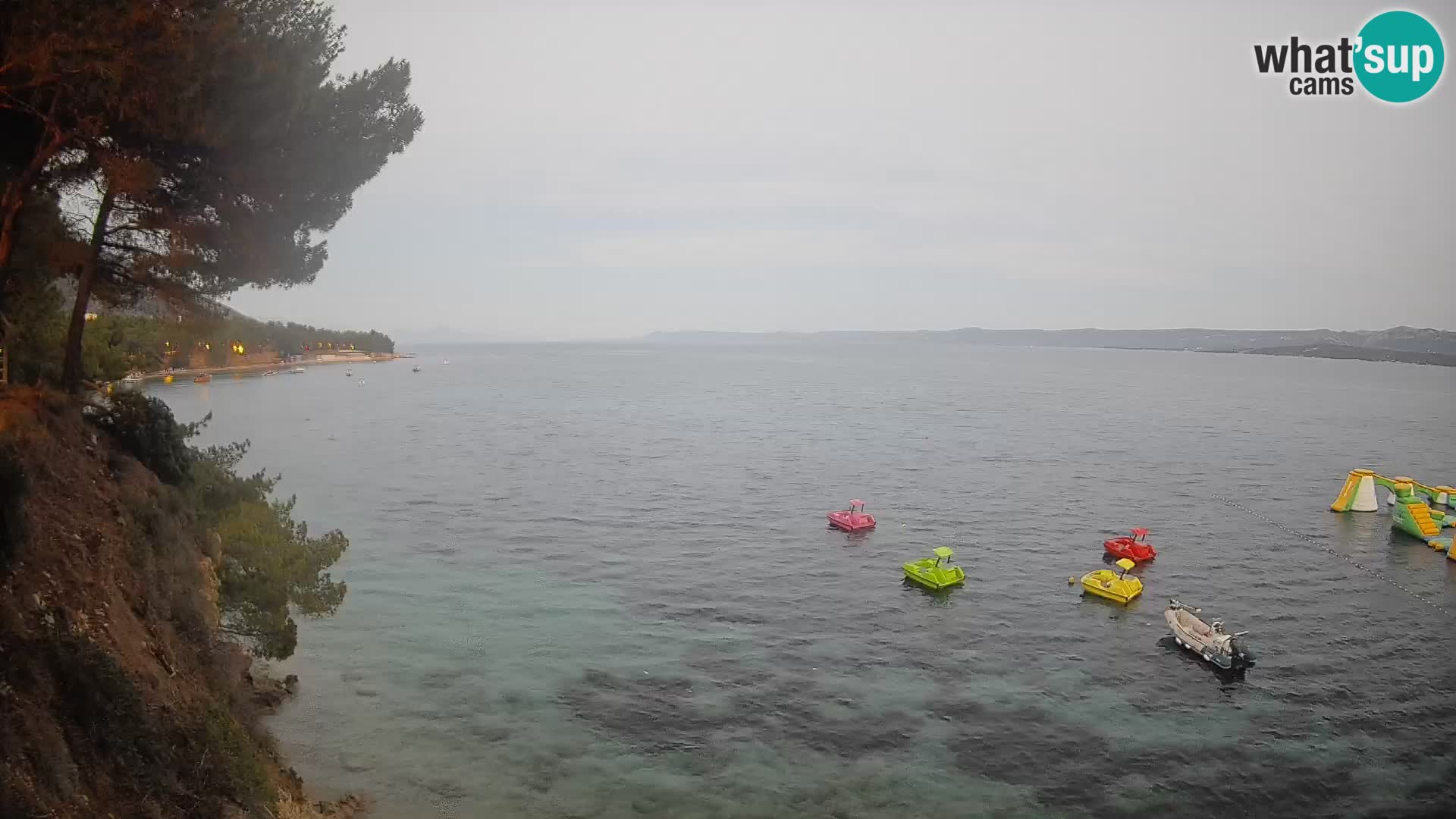 Webcam Potočine Beach Bol – Live View of Borak Beach, Brač Island