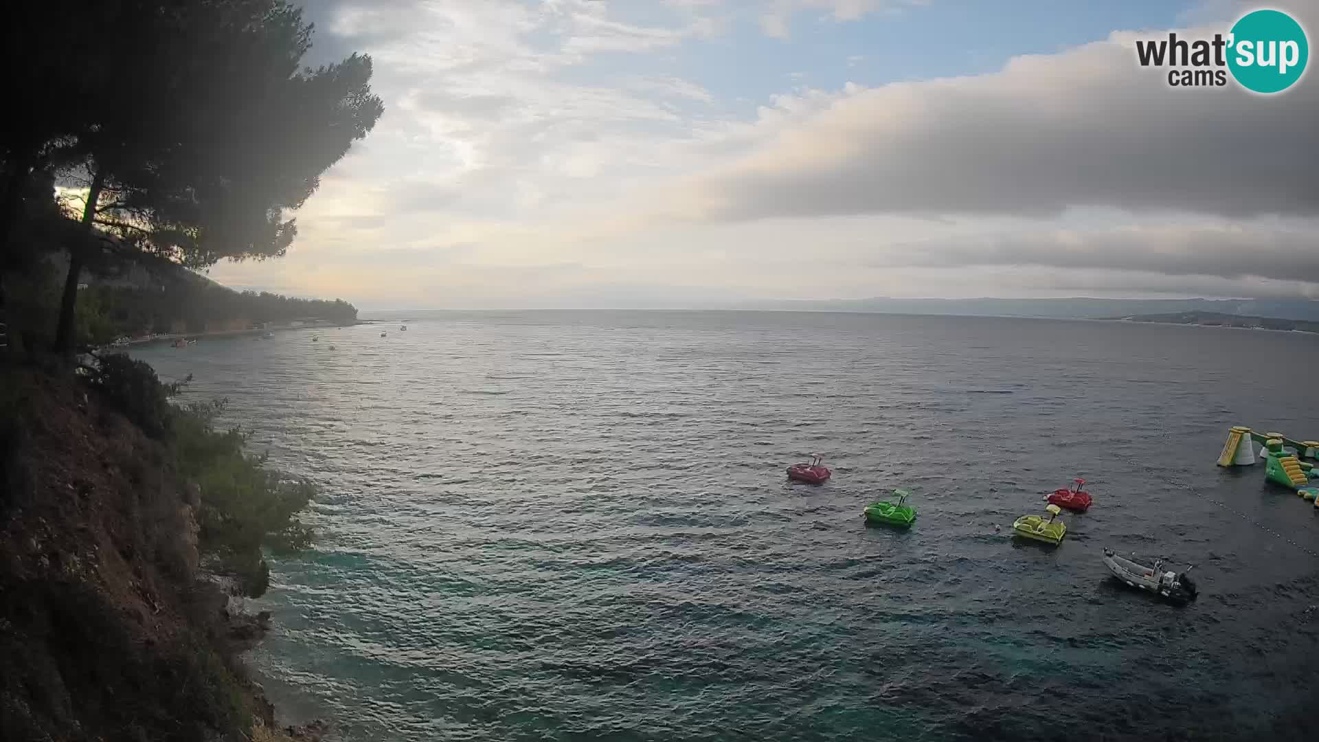 Webcam Spiaggia Potočine Bol – Vista live sulla spiaggia Borak, Isola di Brač