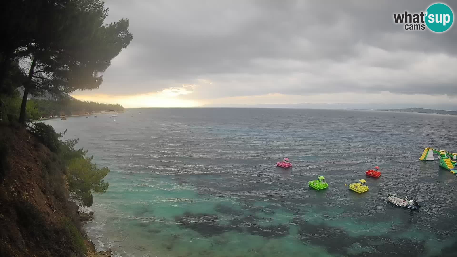 Webcam Playa Potočine Bol – Vista en vivo de Borak Beach, Isla de Brač