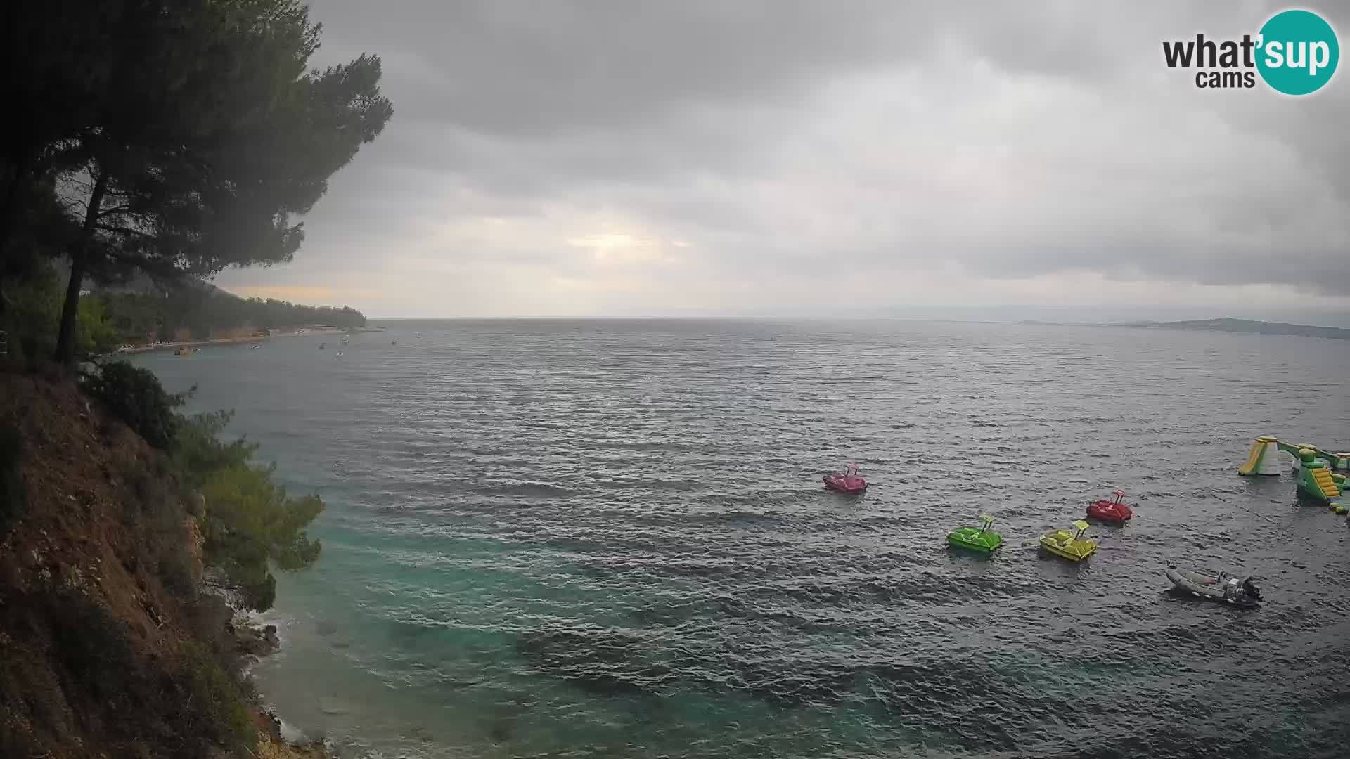 Webcam Spiaggia Potočine Bol – Vista live sulla spiaggia Borak, Isola di Brač