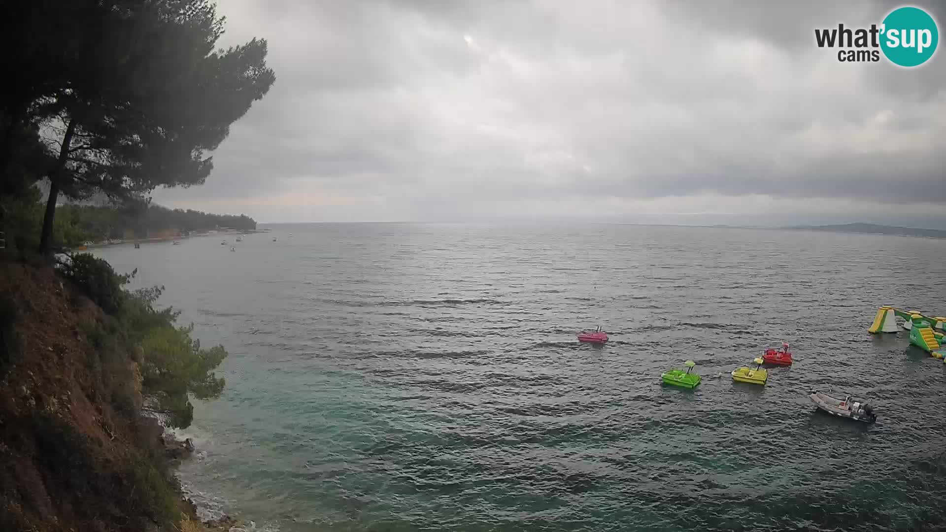 Webcam Spiaggia Potočine Bol – Vista live sulla spiaggia Borak, Isola di Brač