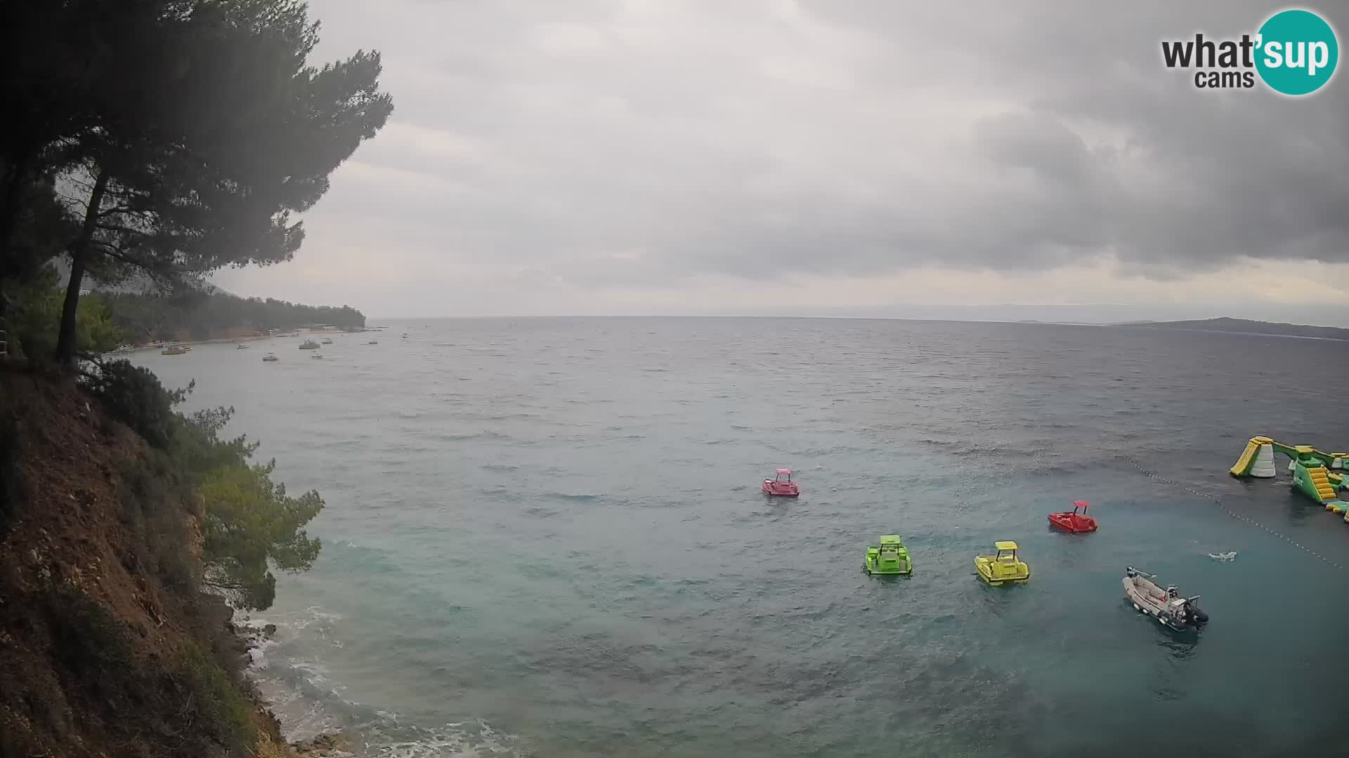 Webcam plage Potočine Bol – Vue en direct sur Borak Beach, île de Brač