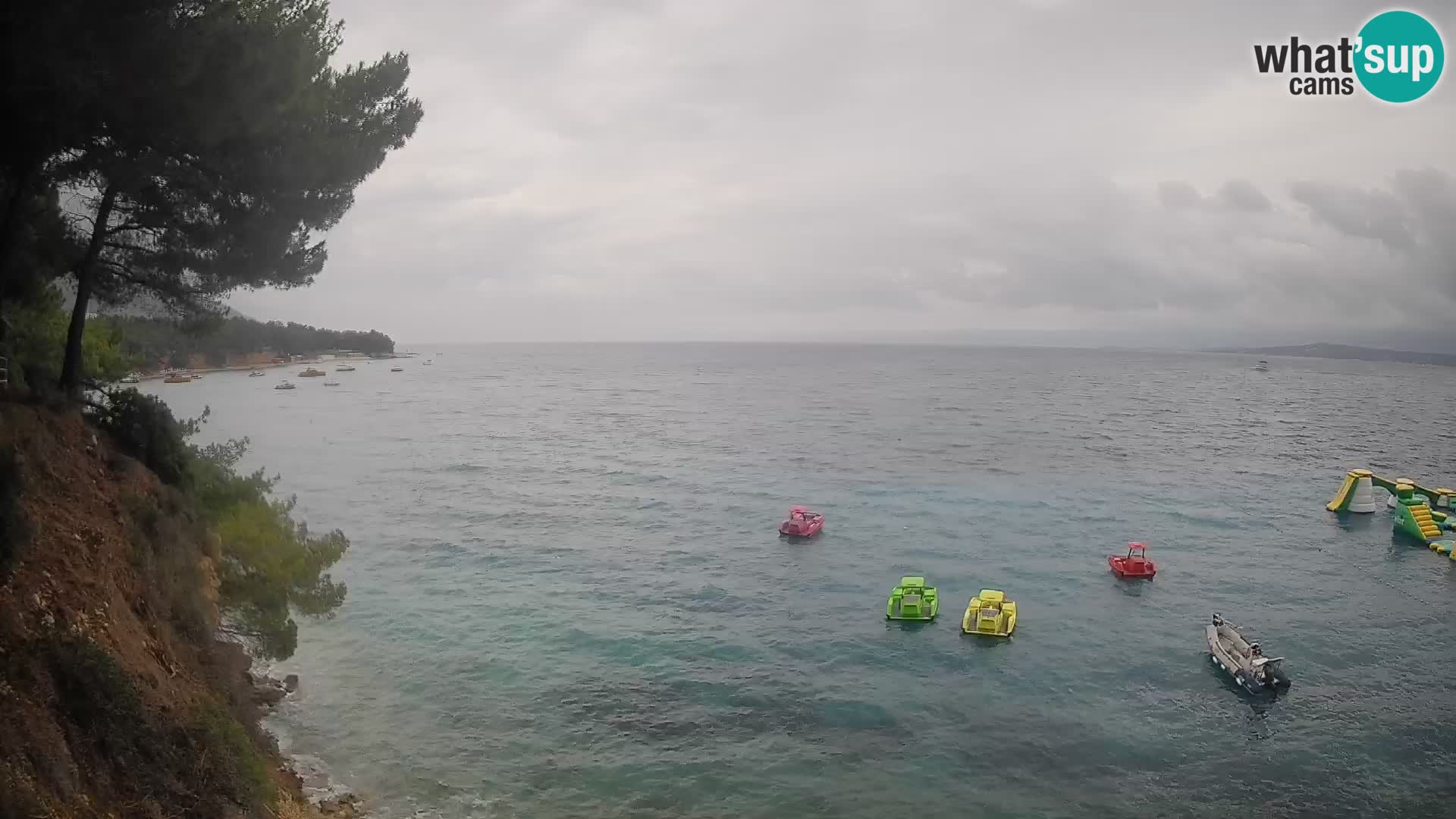 Webcam Spiaggia Potočine Bol – Vista live sulla spiaggia Borak, Isola di Brač