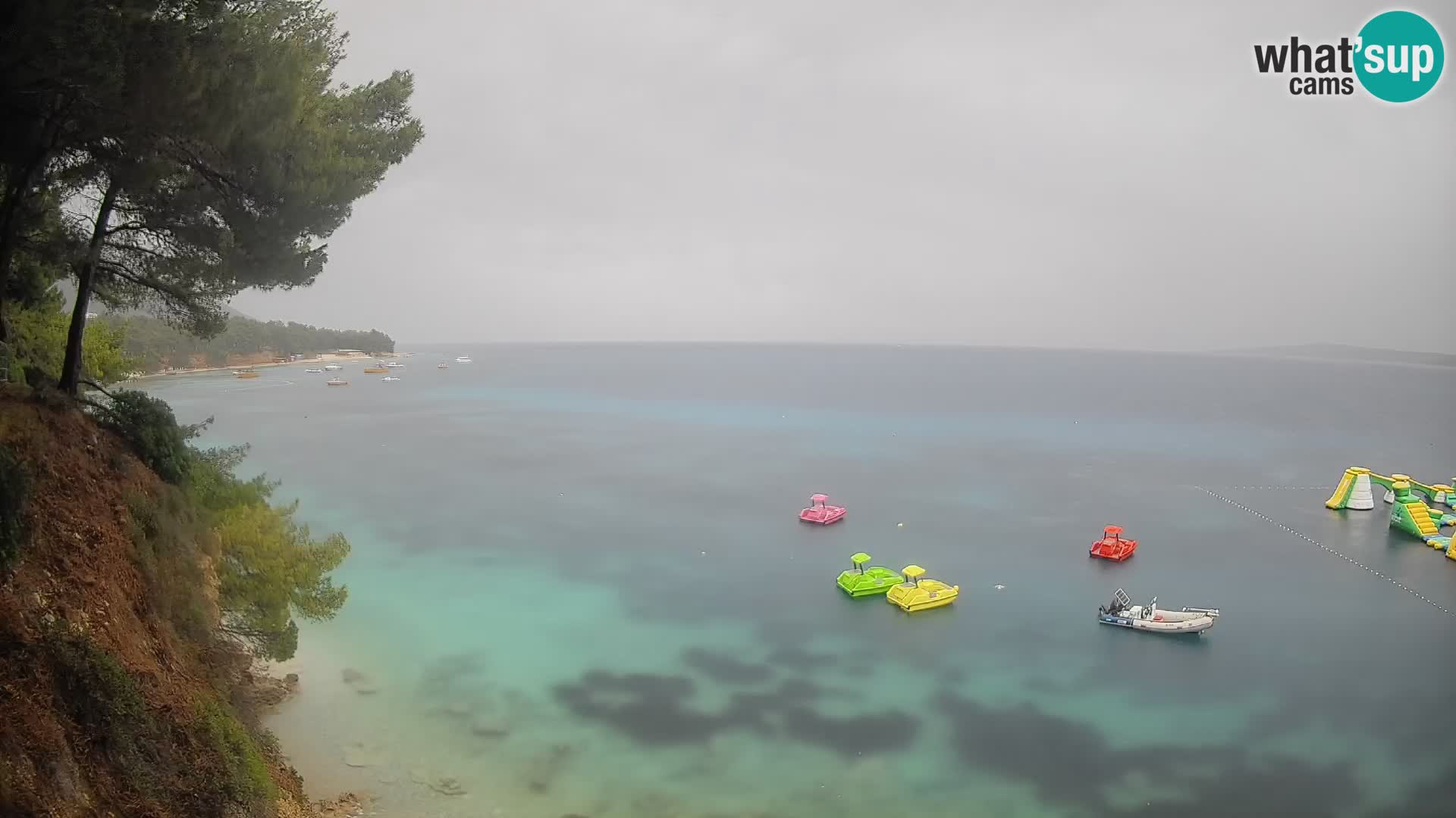 Webcam plage Potočine Bol – Vue en direct sur Borak Beach, île de Brač