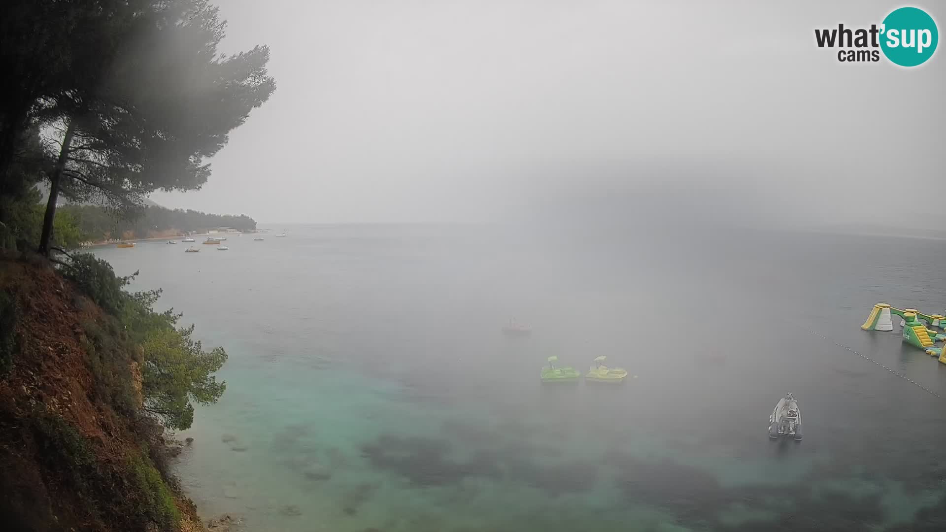 Webcam Spiaggia Potočine Bol – Vista live sulla spiaggia Borak, Isola di Brač