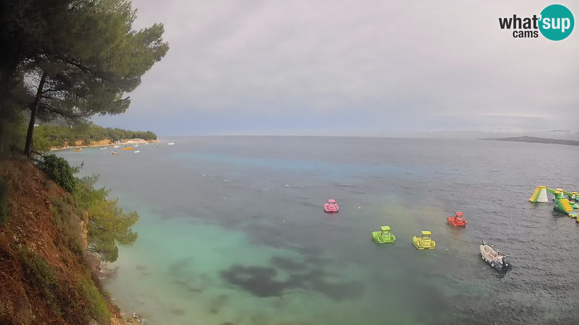 Webcam Playa Potočine Bol – Vista en vivo de Borak Beach, Isla de Brač