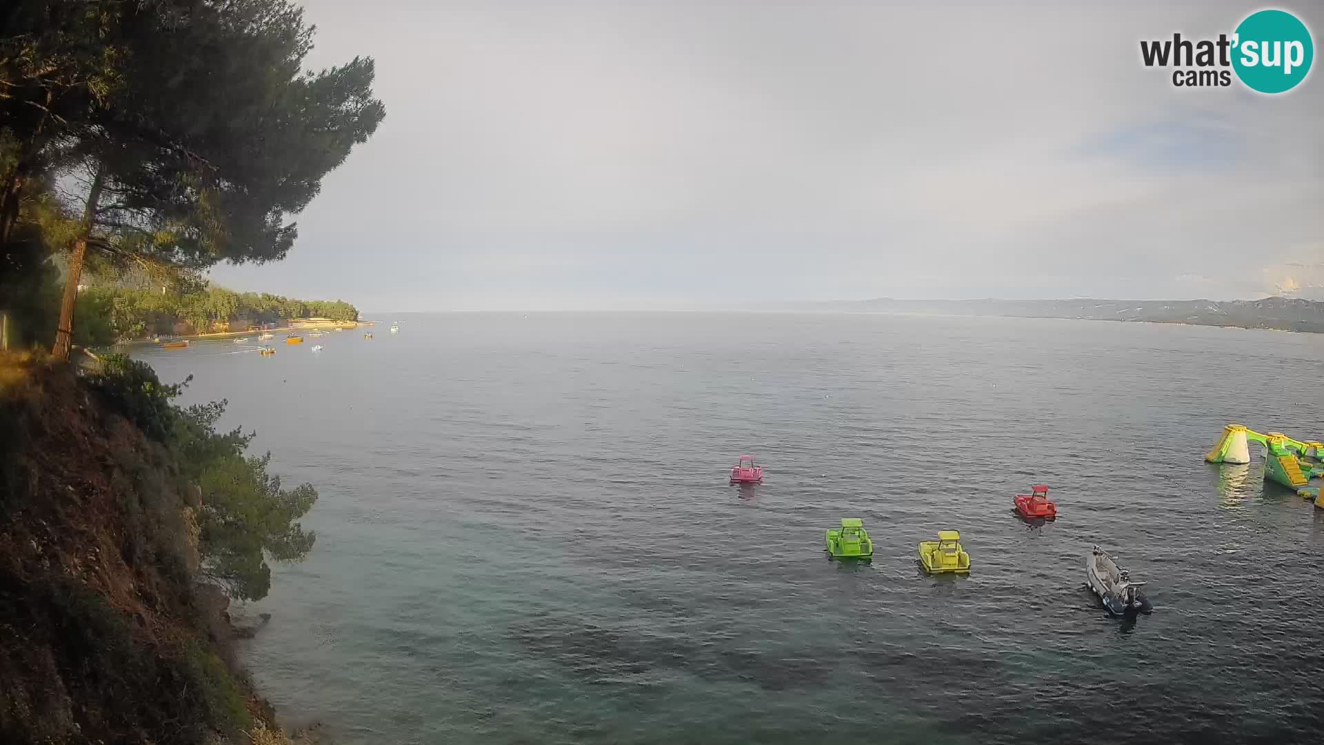 Webcam Spiaggia Potočine Bol – Vista live sulla spiaggia Borak, Isola di Brač