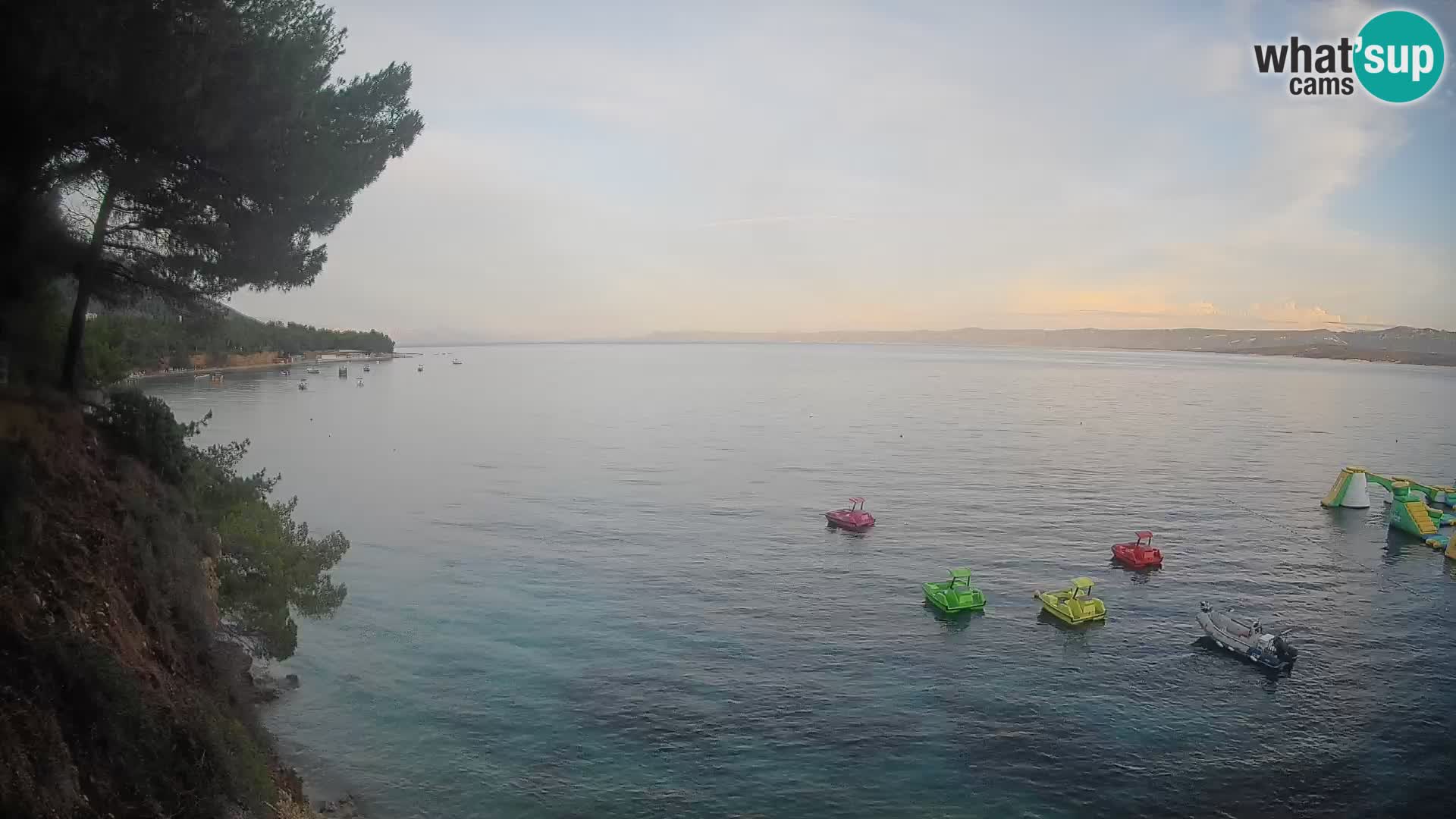Webcam Spiaggia Potočine Bol – Vista live sulla spiaggia Borak, Isola di Brač