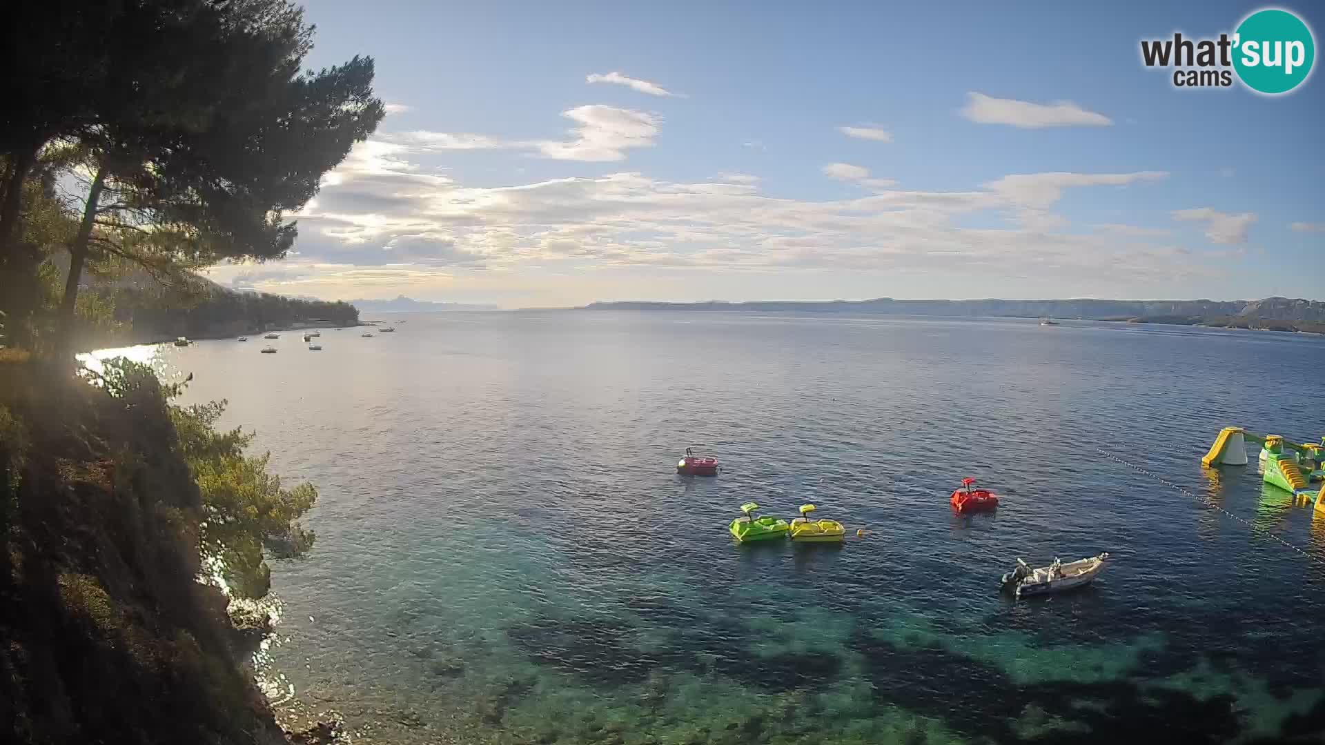 Webcam plage Potočine Bol – Vue en direct sur Borak Beach, île de Brač