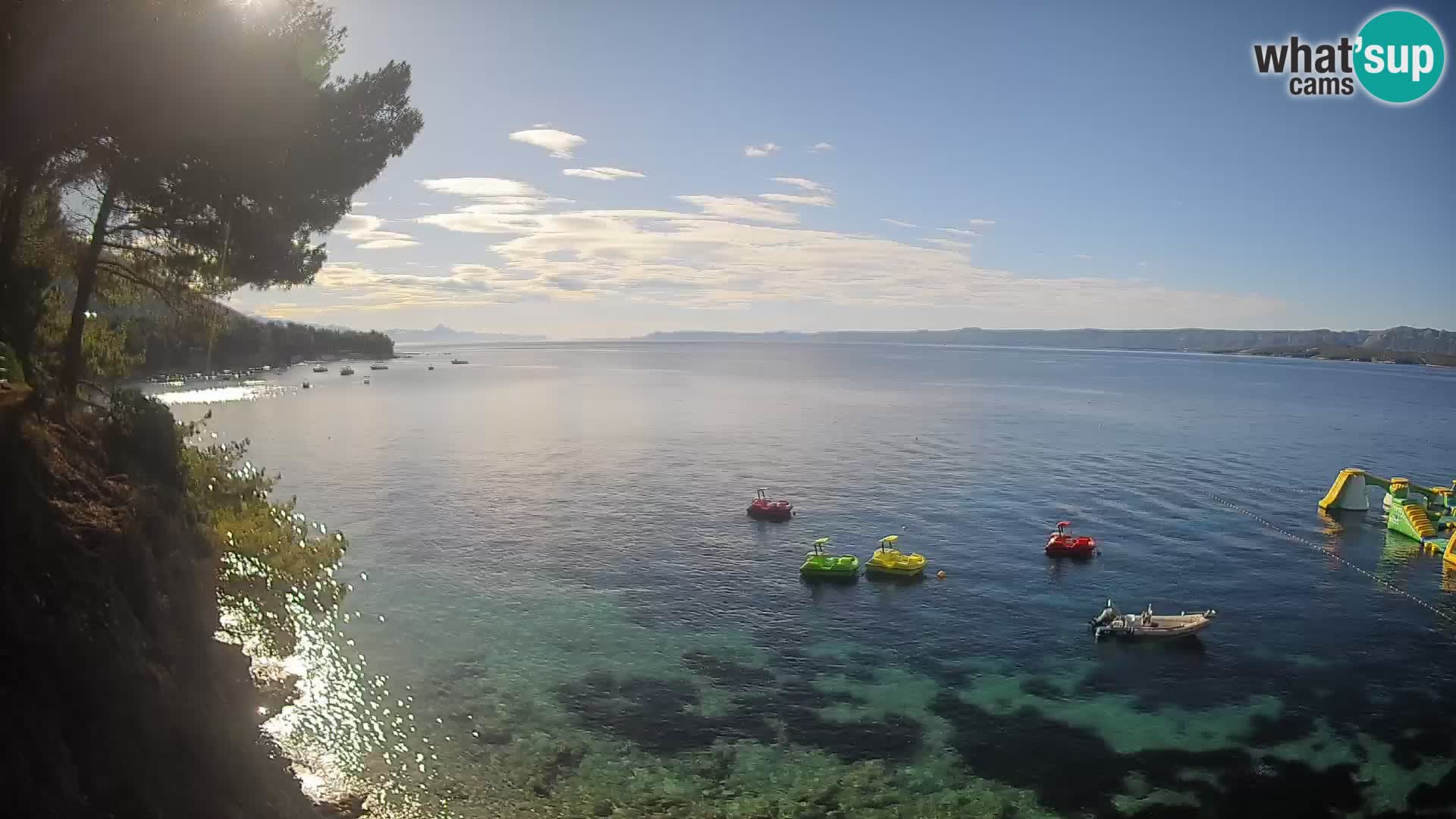 Webcam plage Potočine Bol – Vue en direct sur Borak Beach, île de Brač