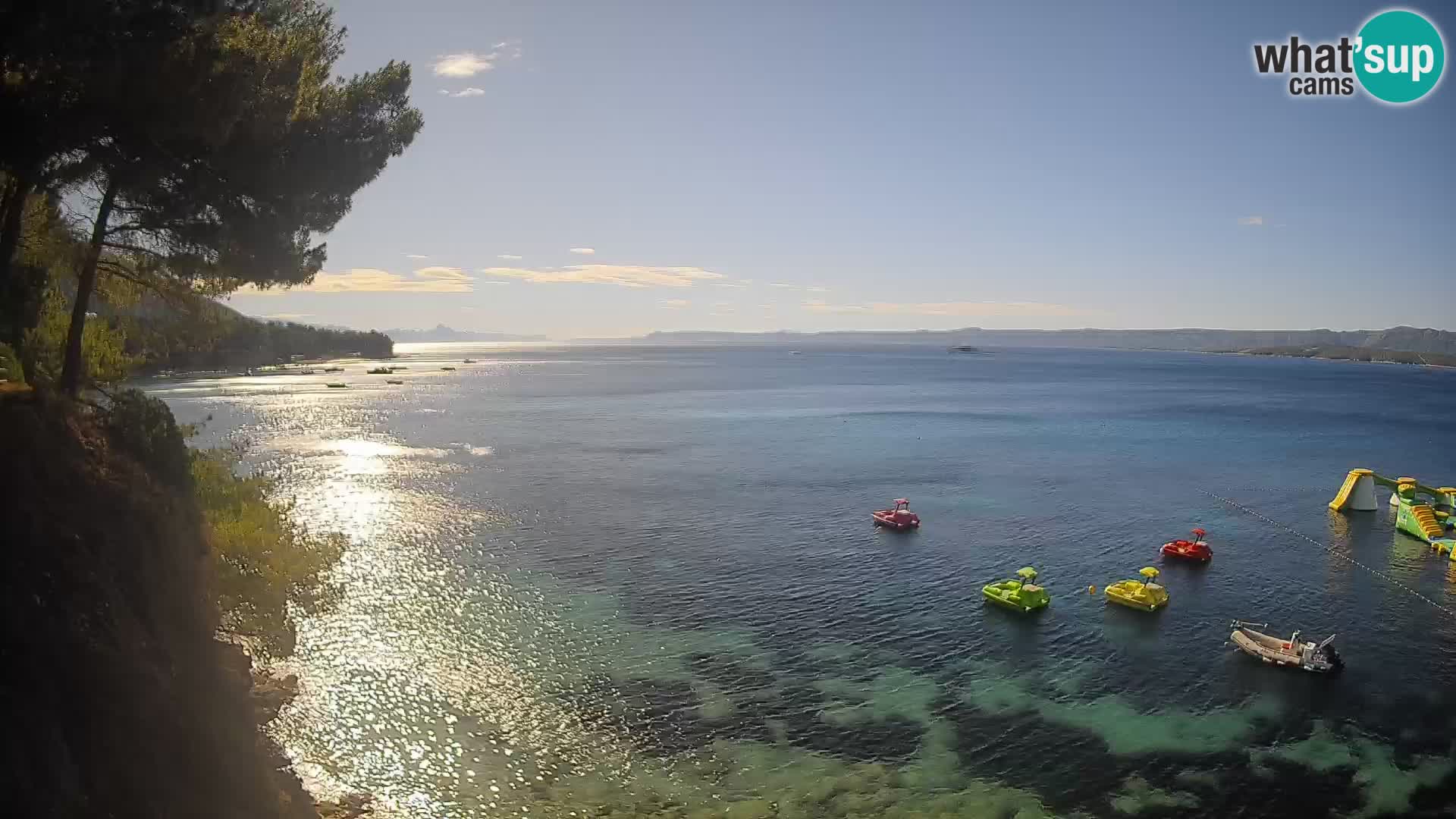 Webcam plage Potočine Bol – Vue en direct sur Borak Beach, île de Brač