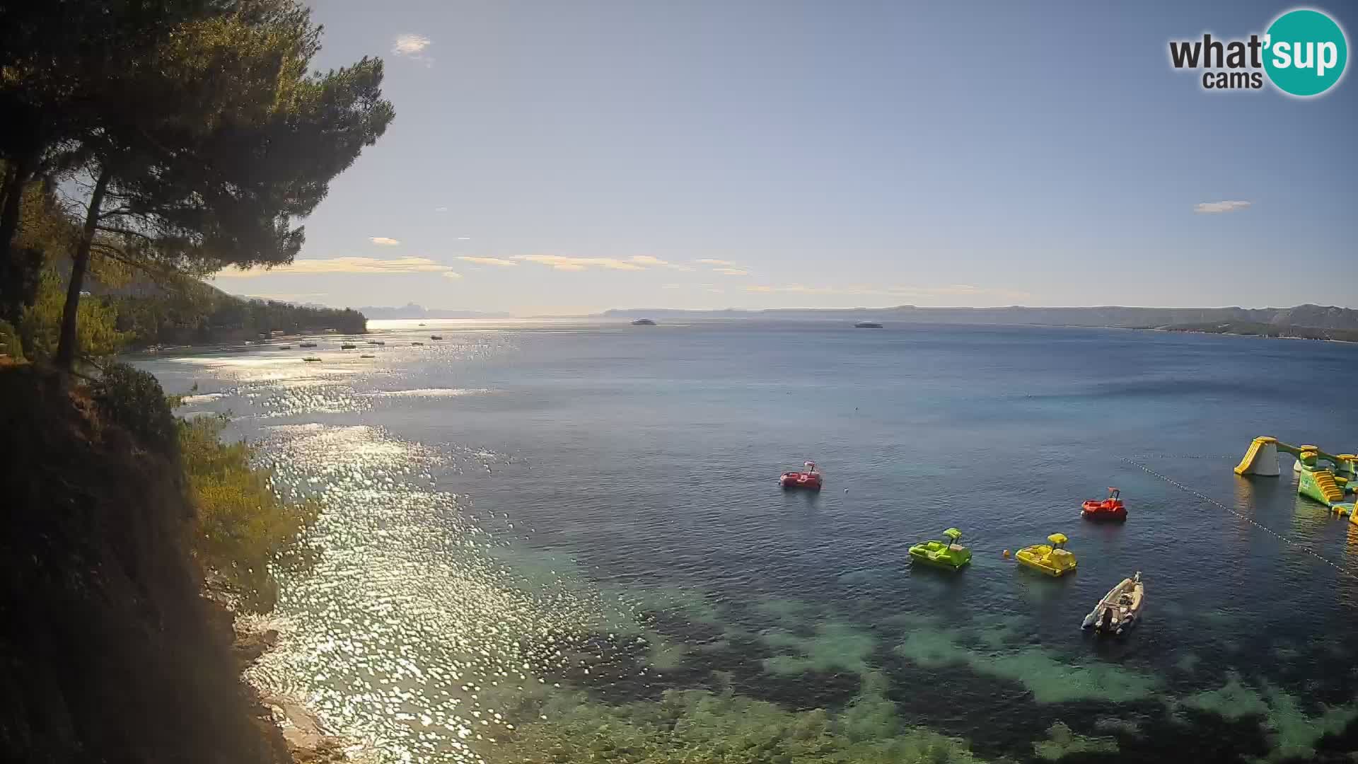 Webcam Playa Potočine Bol – Vista en vivo de Borak Beach, Isla de Brač