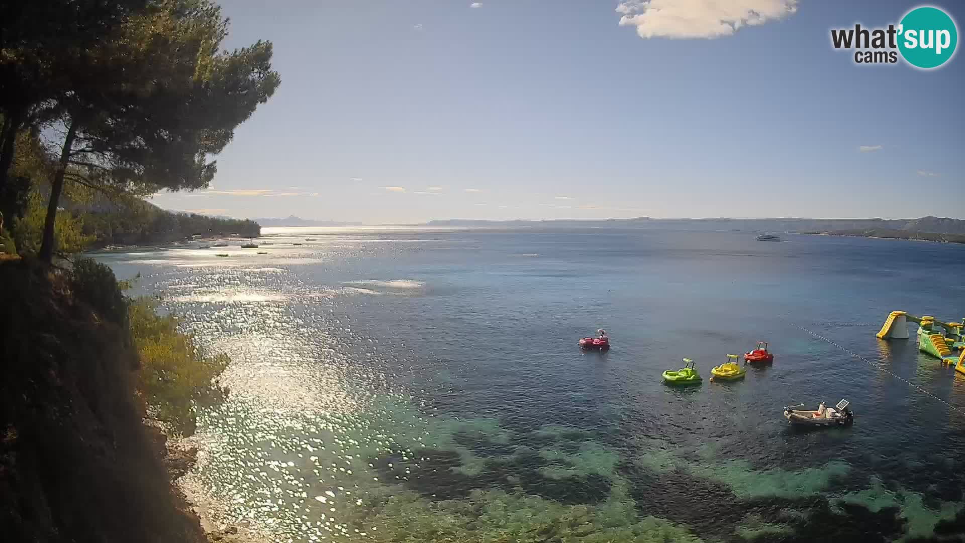 Webcam Playa Potočine Bol – Vista en vivo de Borak Beach, Isla de Brač