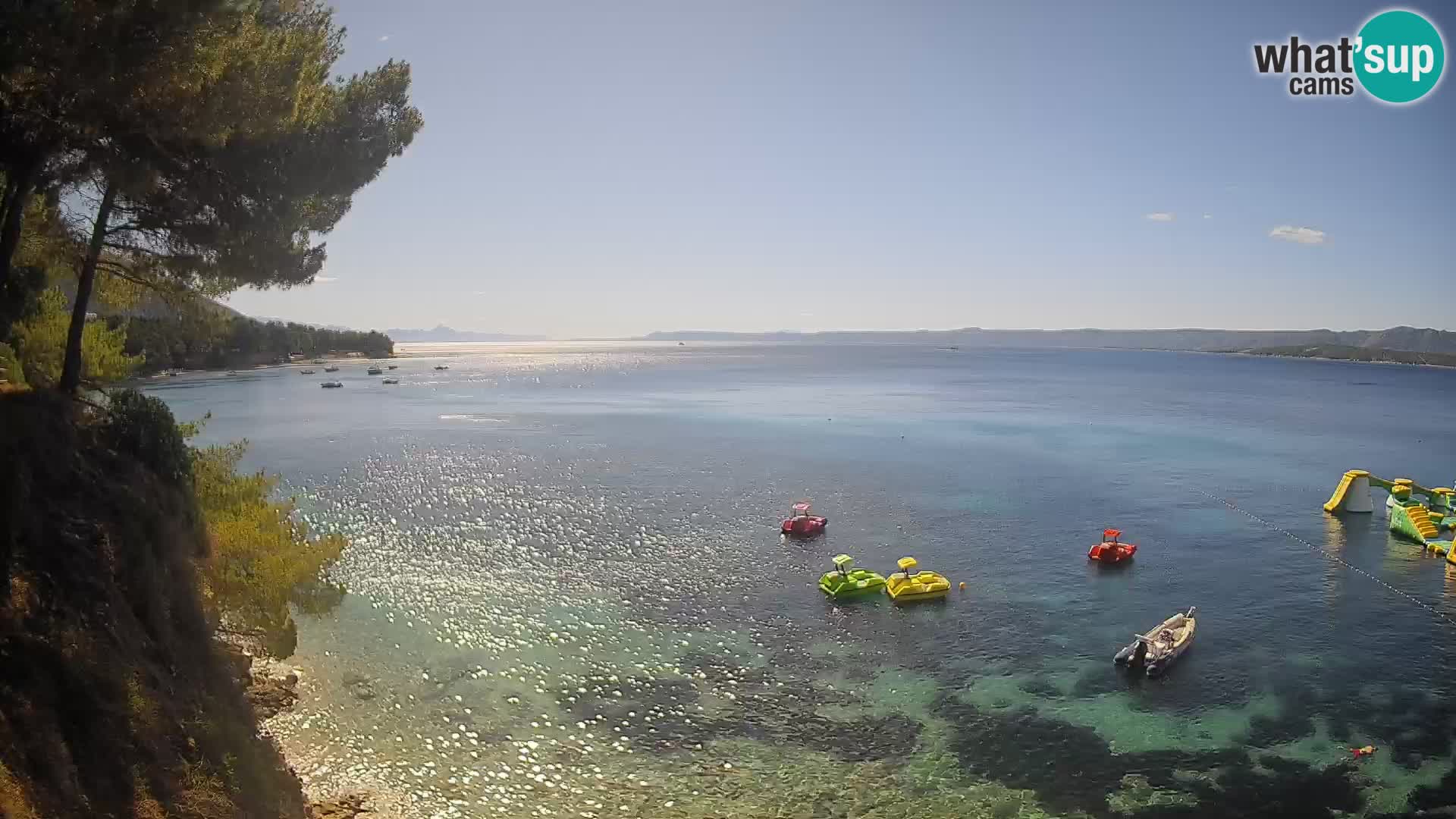 Webcam Potočine Beach Bol – Live View of Borak Beach, Brač Island