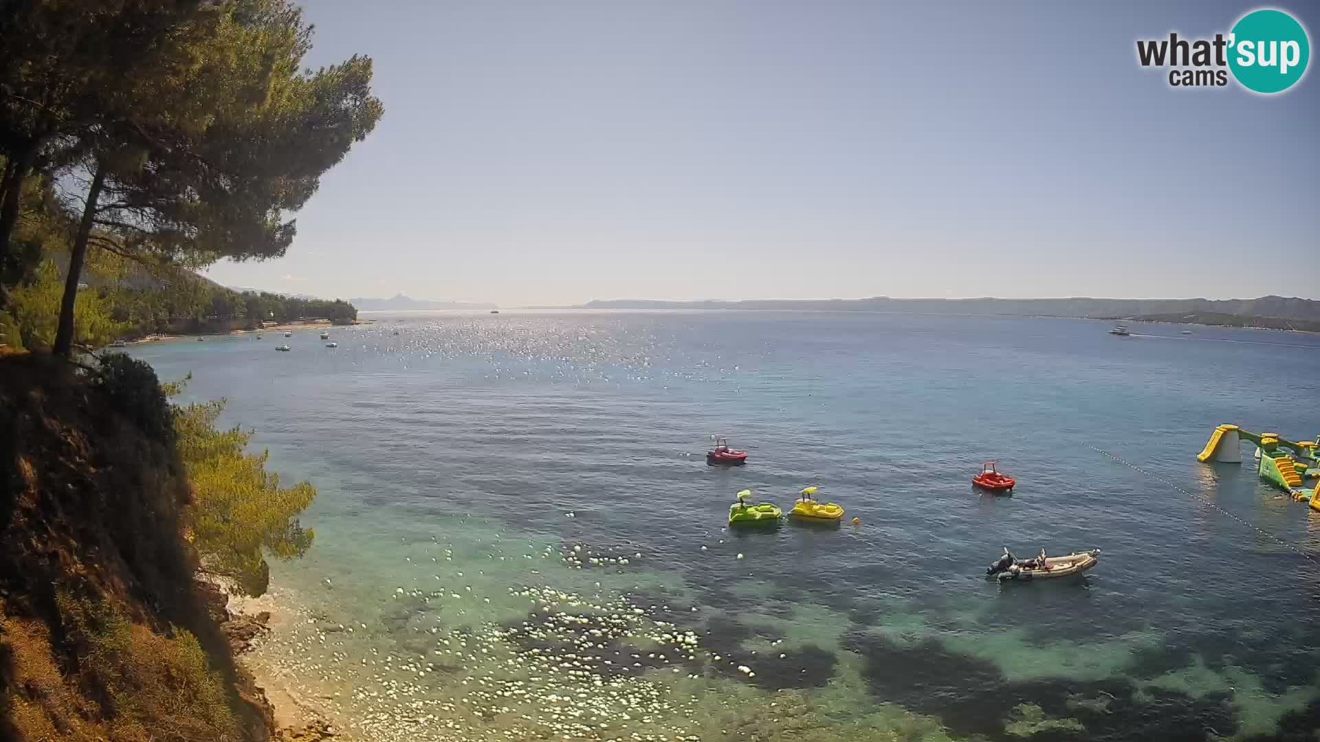 Webcam plage Potočine Bol – Vue en direct sur Borak Beach, île de Brač