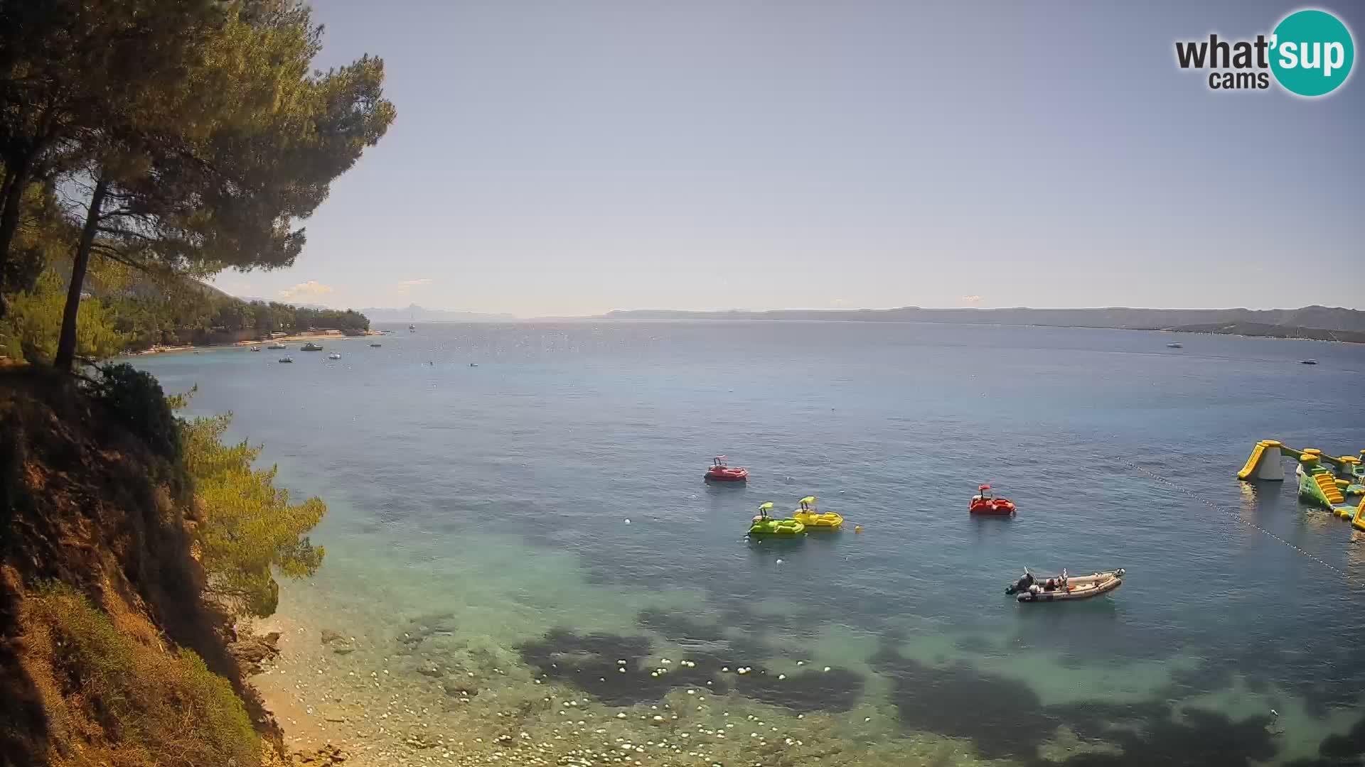 Webcam Playa Potočine Bol – Vista en vivo de Borak Beach, Isla de Brač
