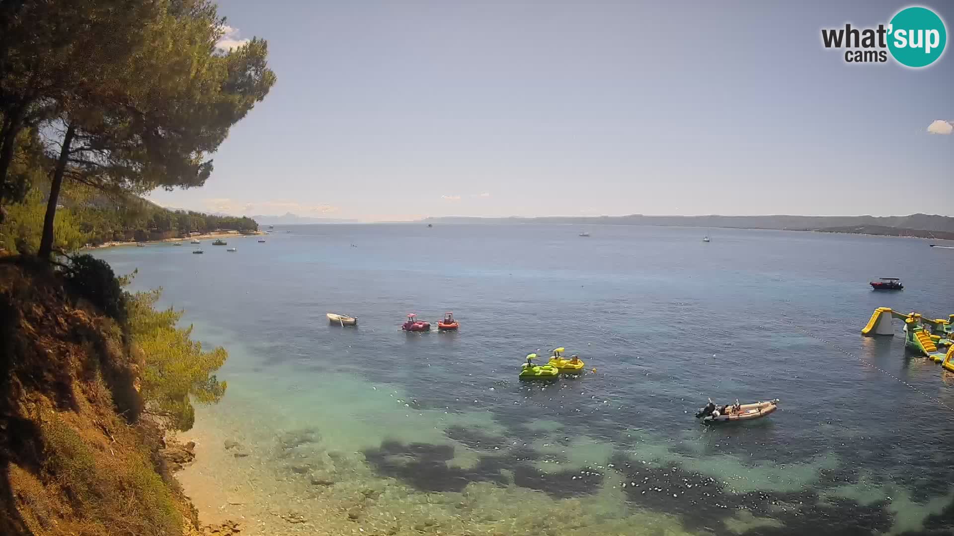 Webcam Playa Potočine Bol – Vista en vivo de Borak Beach, Isla de Brač