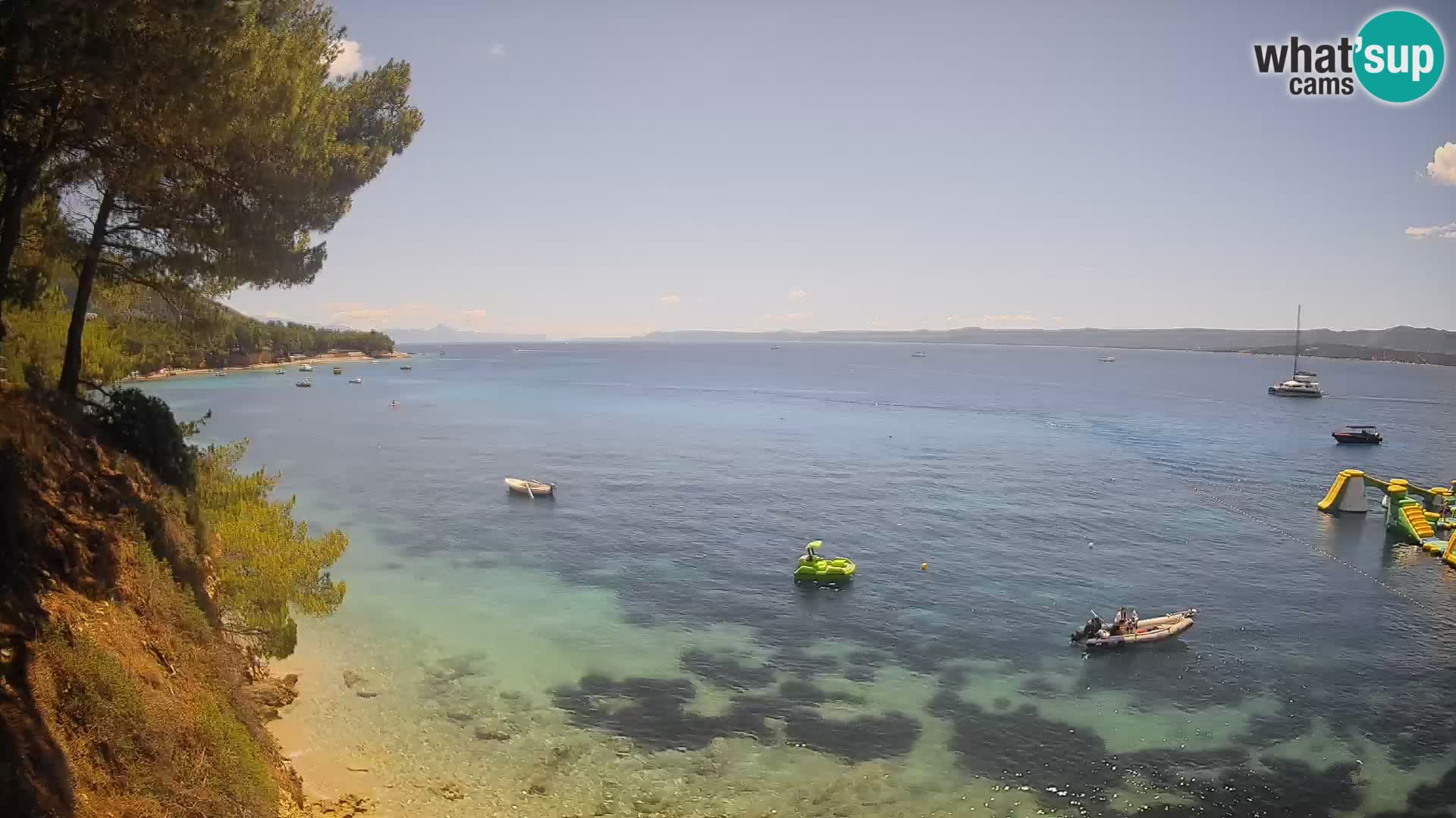 Webcam Strand Potočine Bol – Liveblick auf Borak Beach, Insel Brač