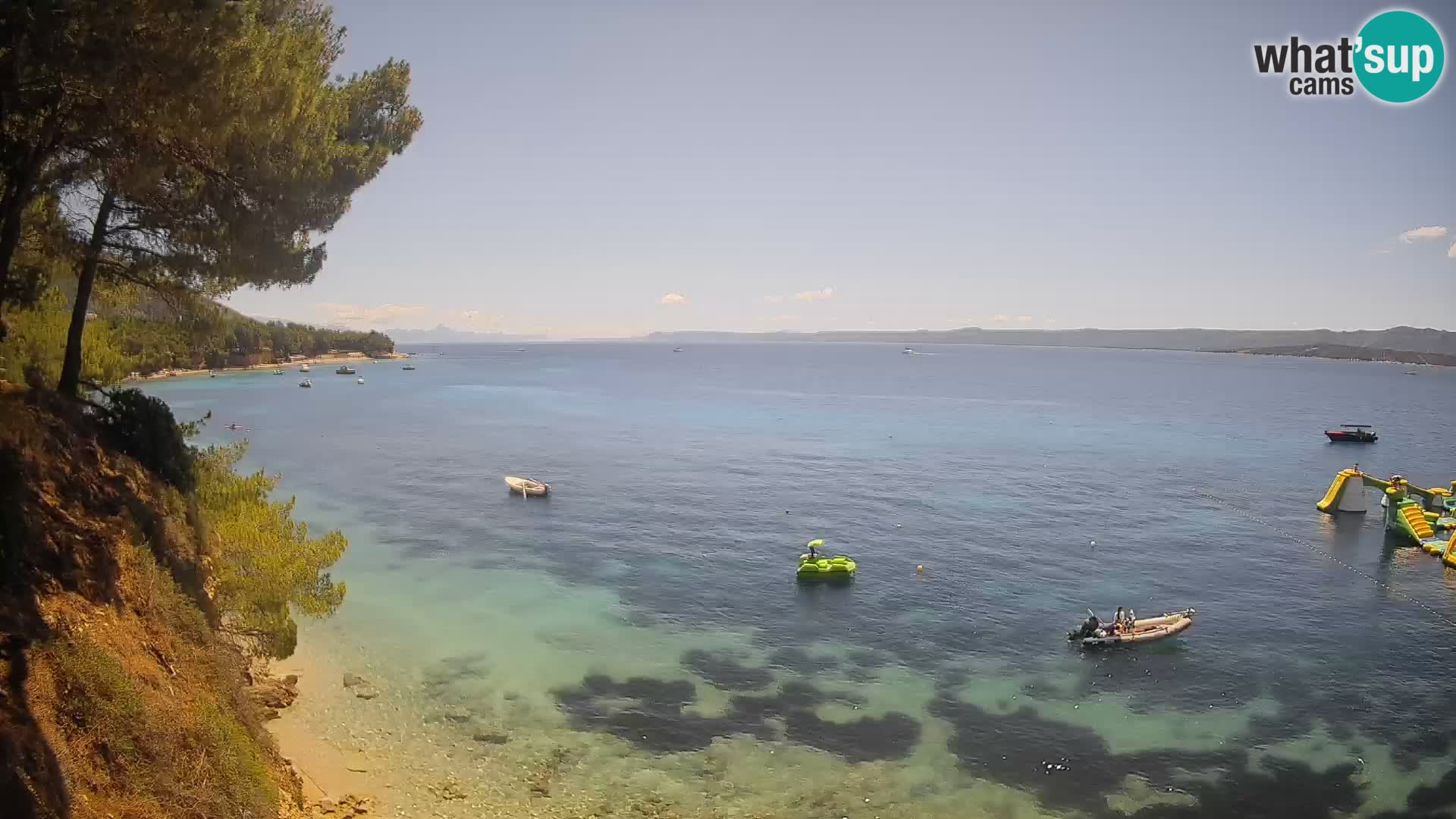 Webcam Strand Potočine Bol – Liveblick auf Borak Beach, Insel Brač