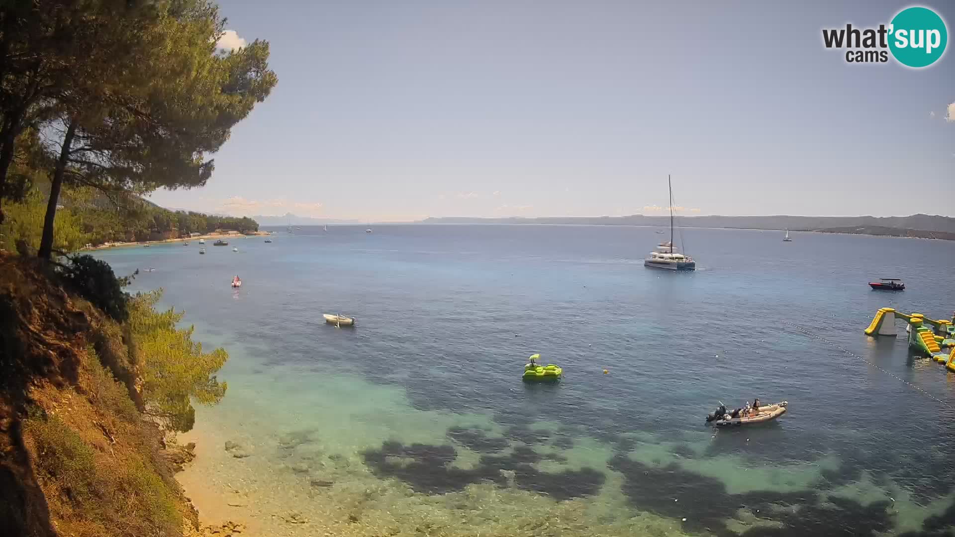 Webcam Strand Potočine Bol – Liveblick auf Borak Beach, Insel Brač