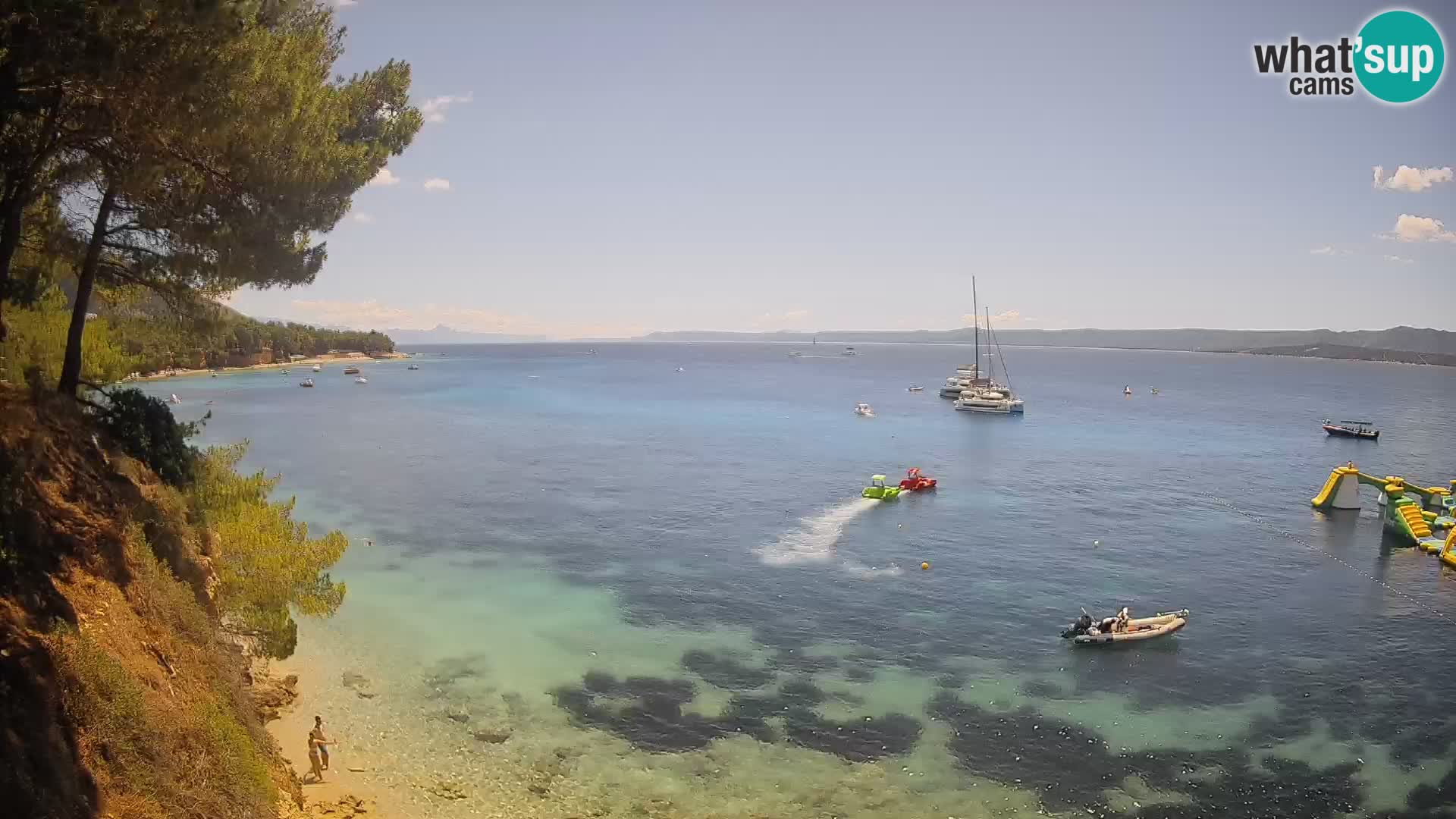Webcam plage Potočine Bol – Vue en direct sur Borak Beach, île de Brač