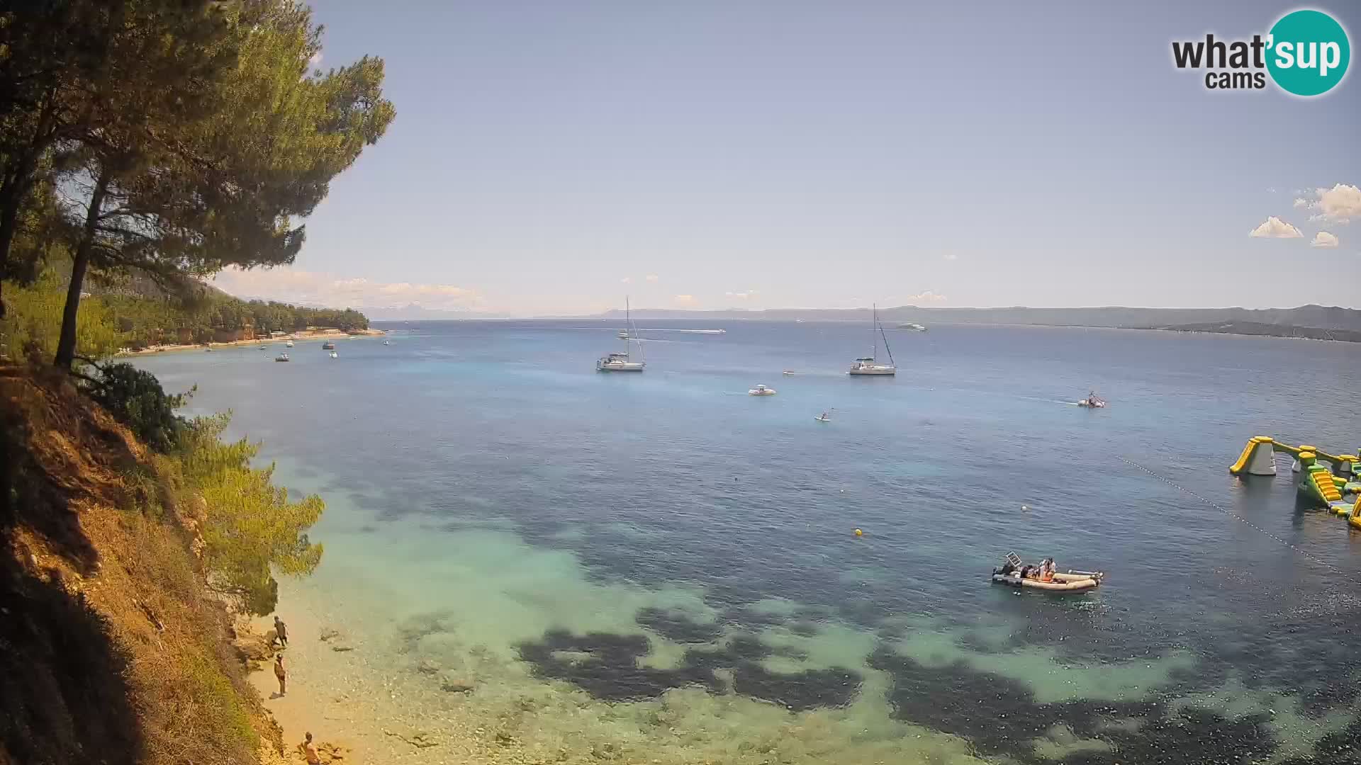 Webcam plage Potočine Bol – Vue en direct sur Borak Beach, île de Brač