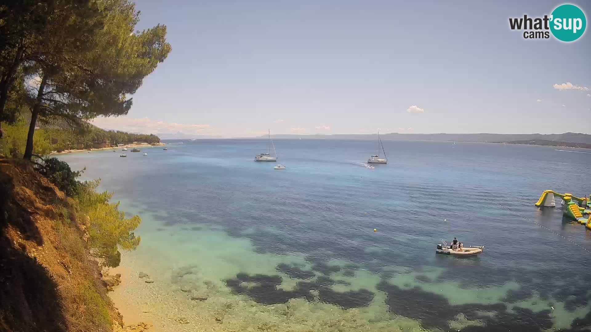 Webcam plage Potočine Bol – Vue en direct sur Borak Beach, île de Brač