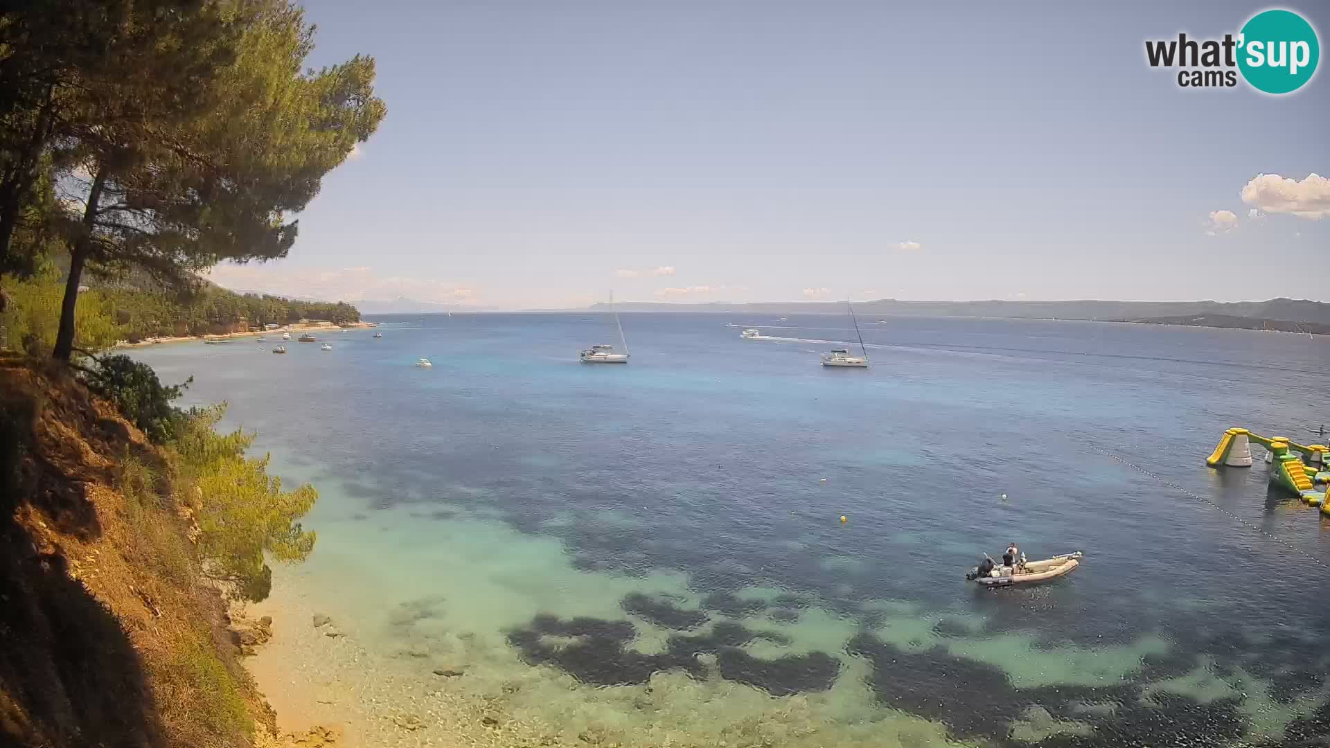 Webcam Strand Potočine Bol – Liveblick auf Borak Beach, Insel Brač